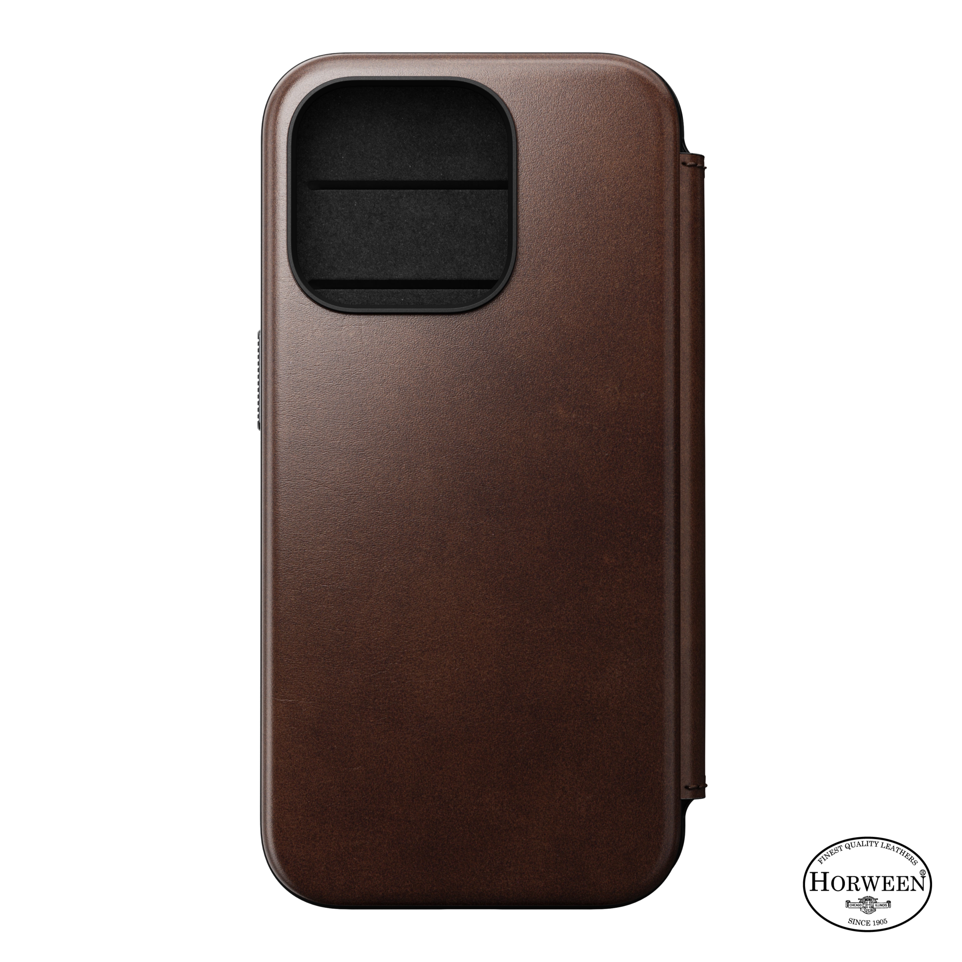 Modern Horween Leather Folio for iPhone 15 Series