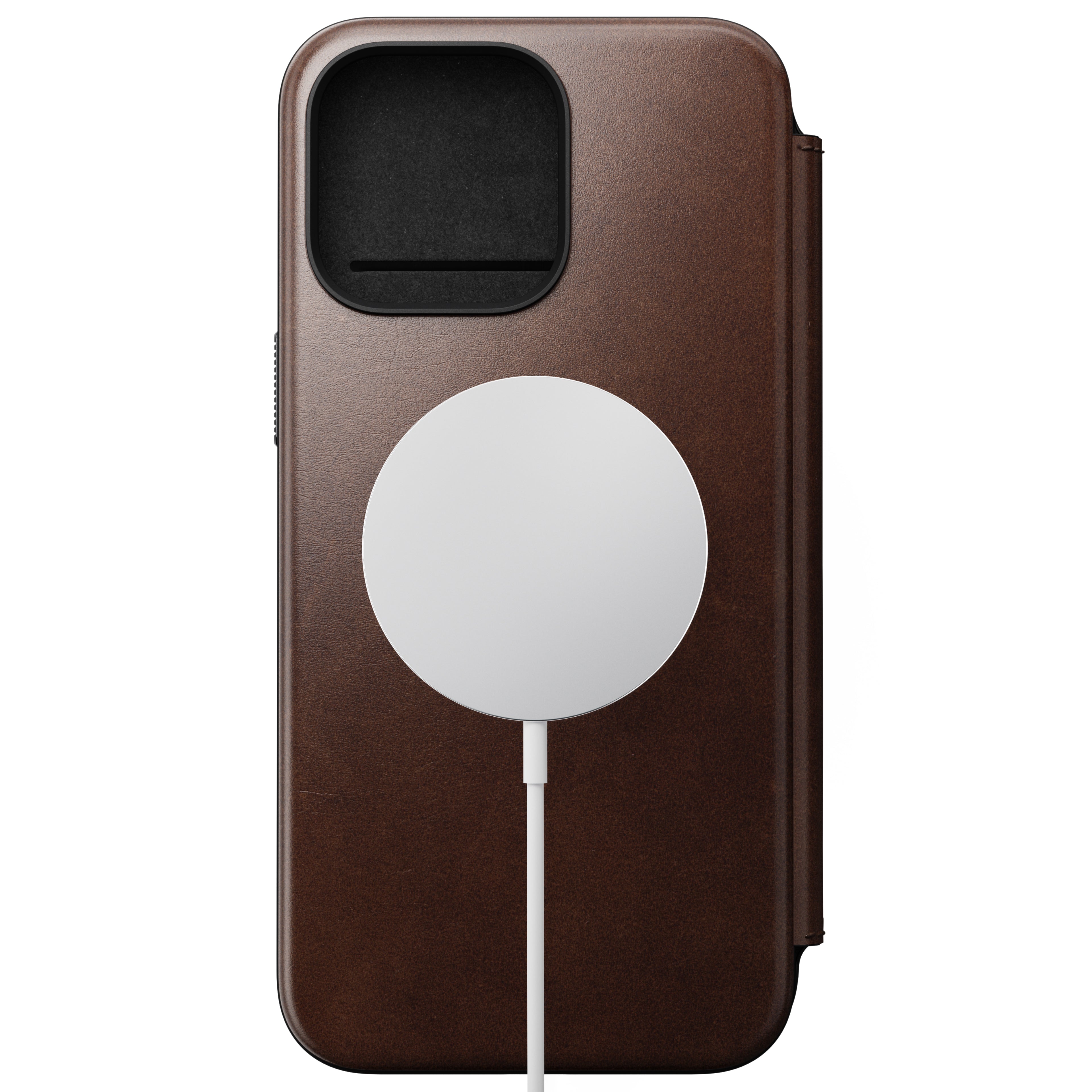 Modern Horween Leather Folio for iPhone 15 Series