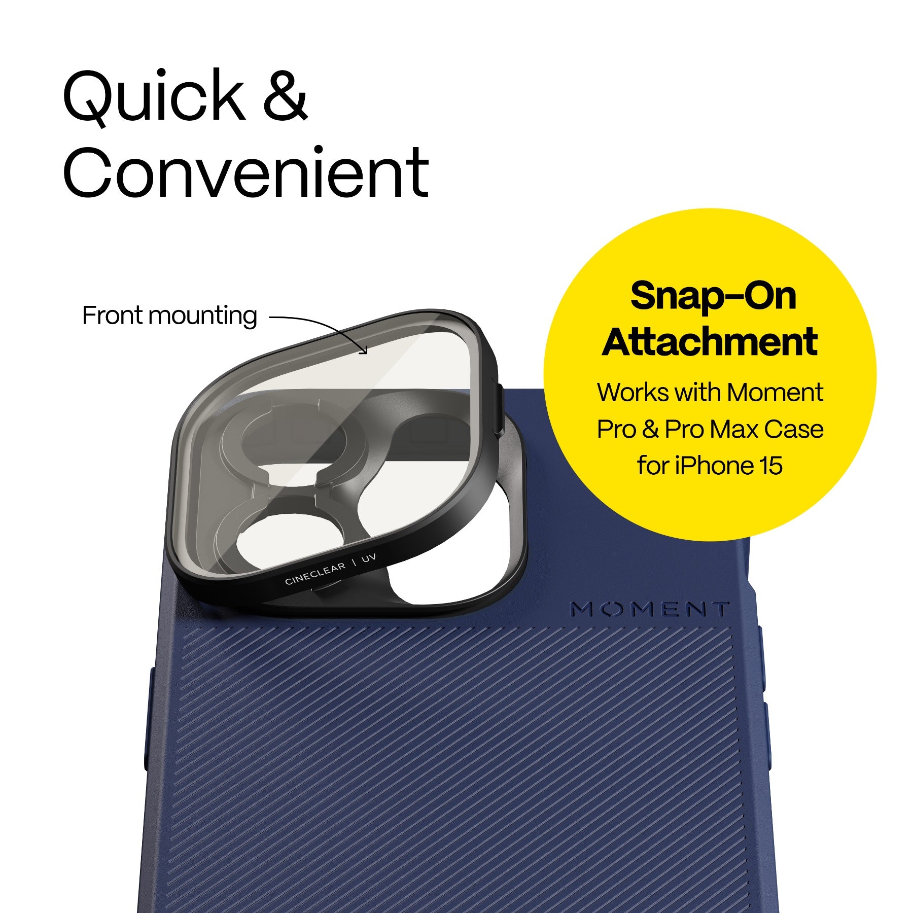 CineClear Protection Filter for iPhone 15 Pro / Pro Max