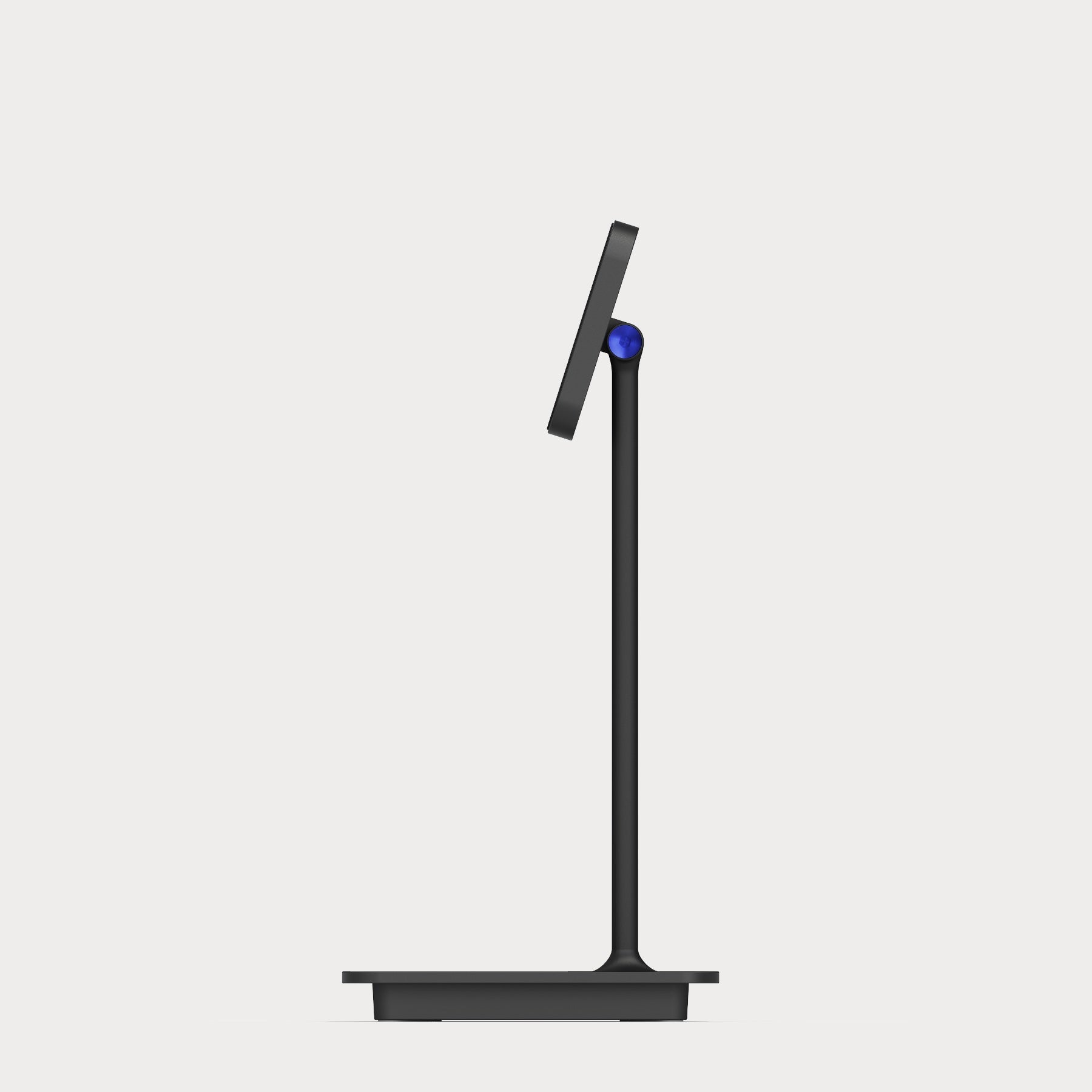 Magnetic Phone Stand with Dual Wireless Charging - Black / Silver