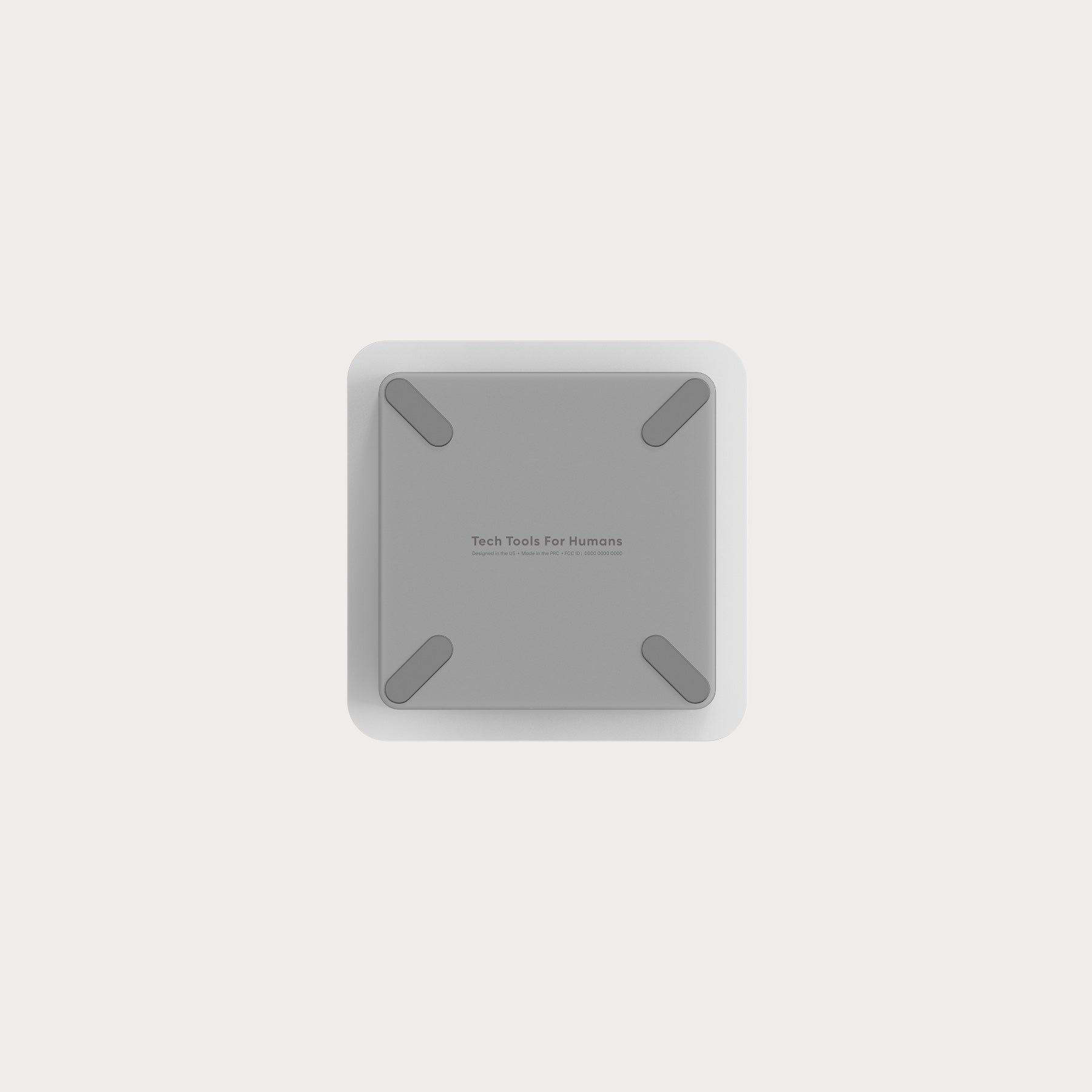 Magnetic Phone Stand with Dual Wireless Charging - Black / Silver