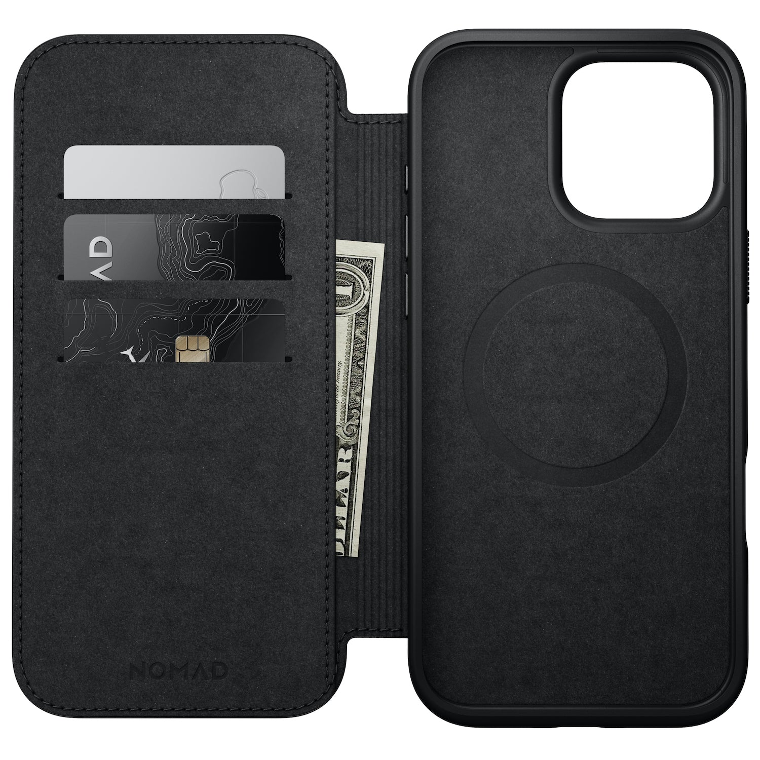 Modern Leather Folio for iPhone 16 Series