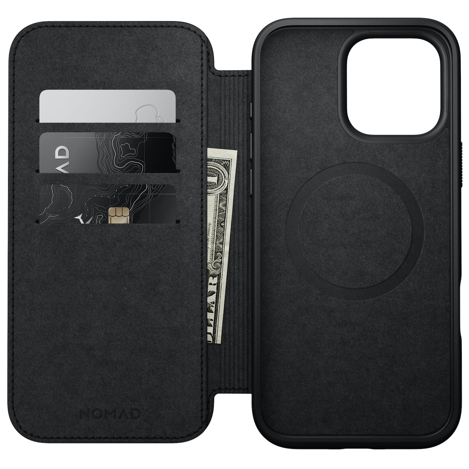 Modern Leather Folio for iPhone 16 Series