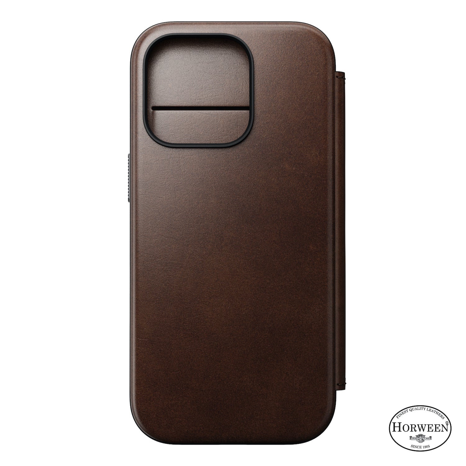Modern Horween Leather Folio for iPhone 16 Pro and Pro Max