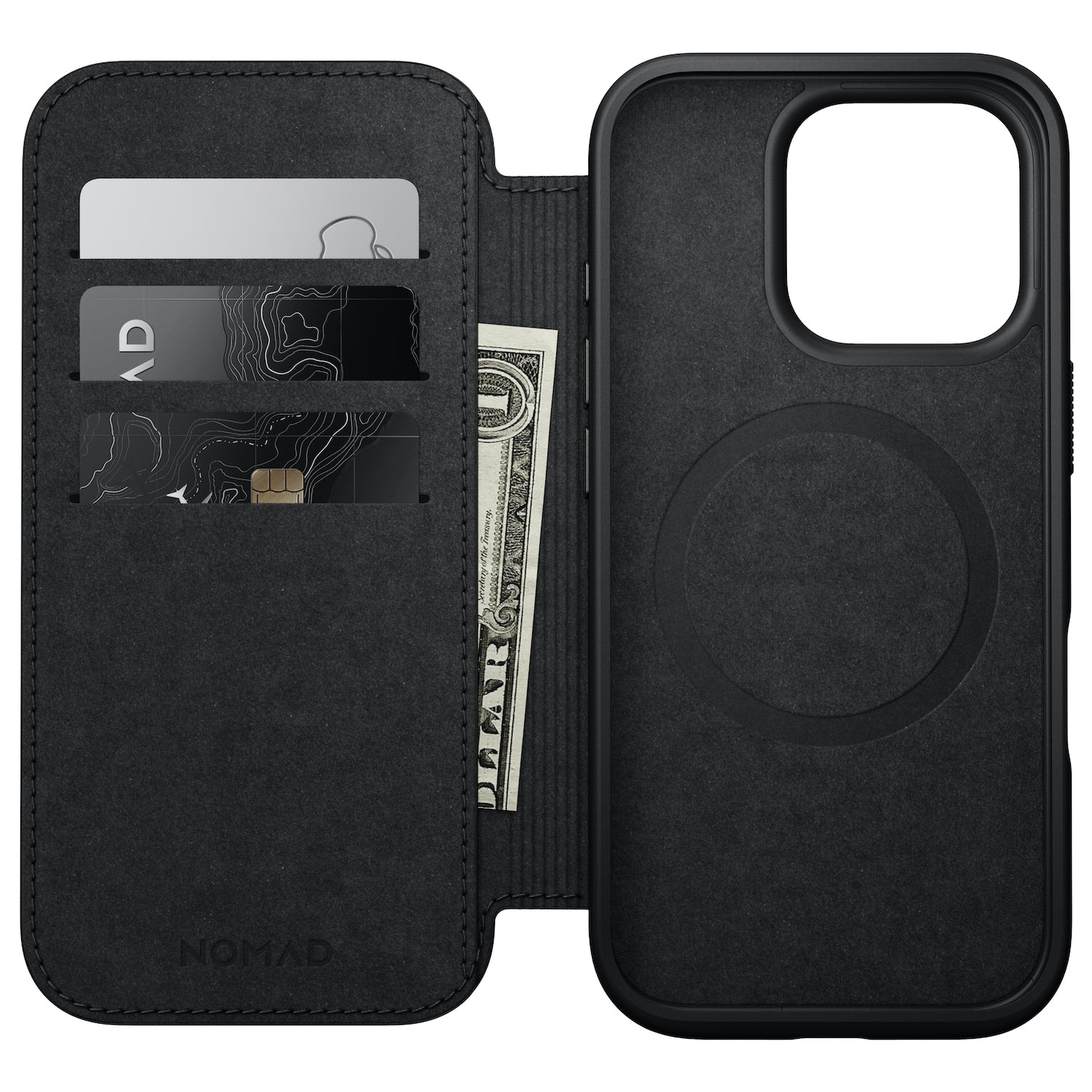 Modern Leather Folio for iPhone 16 Series