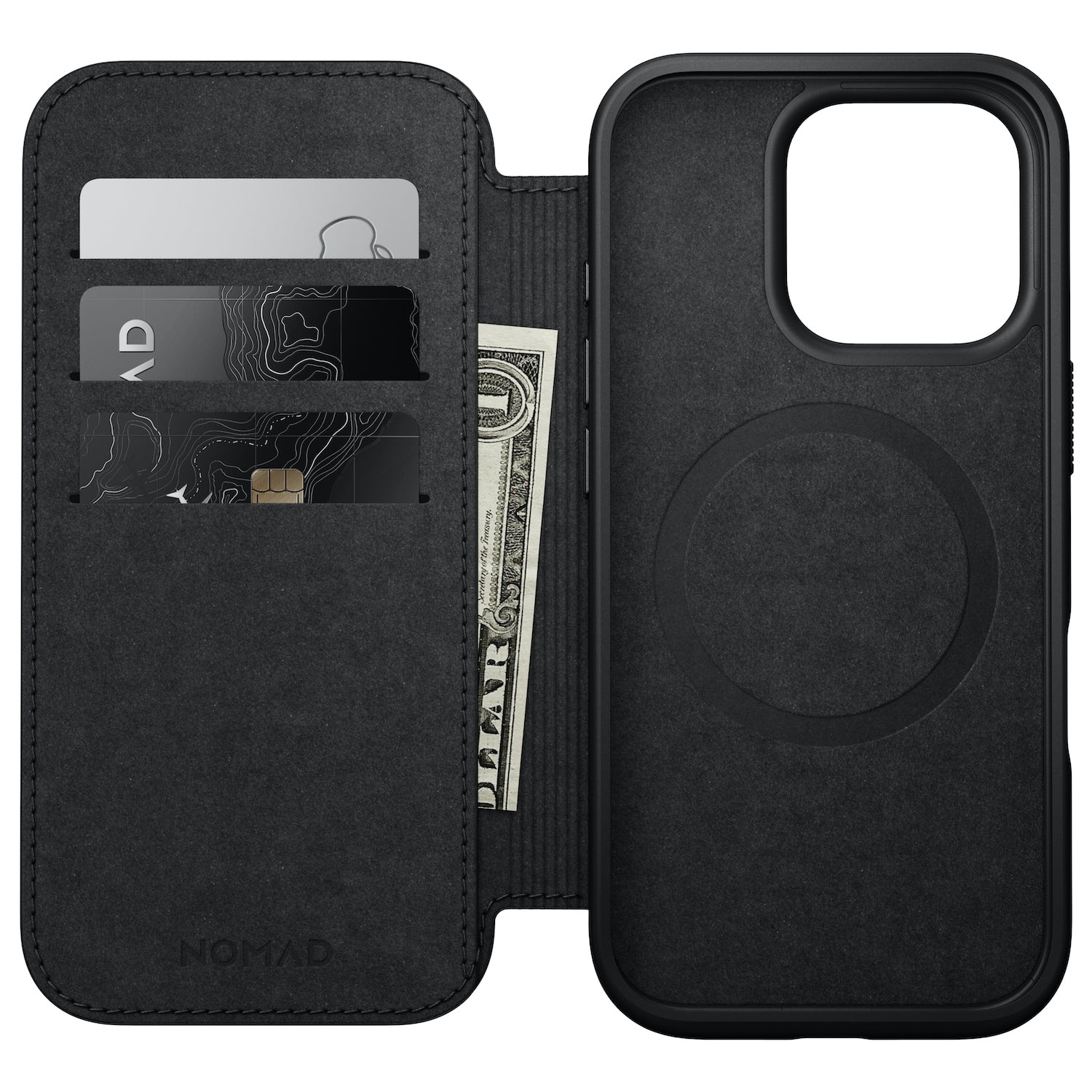 Modern Leather Folio for iPhone 16 Series