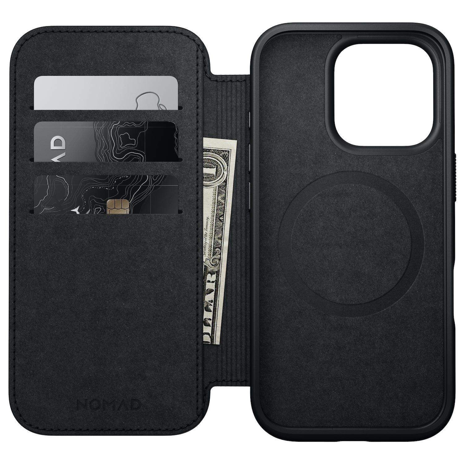 Modern Leather Folio for iPhone 16 Series