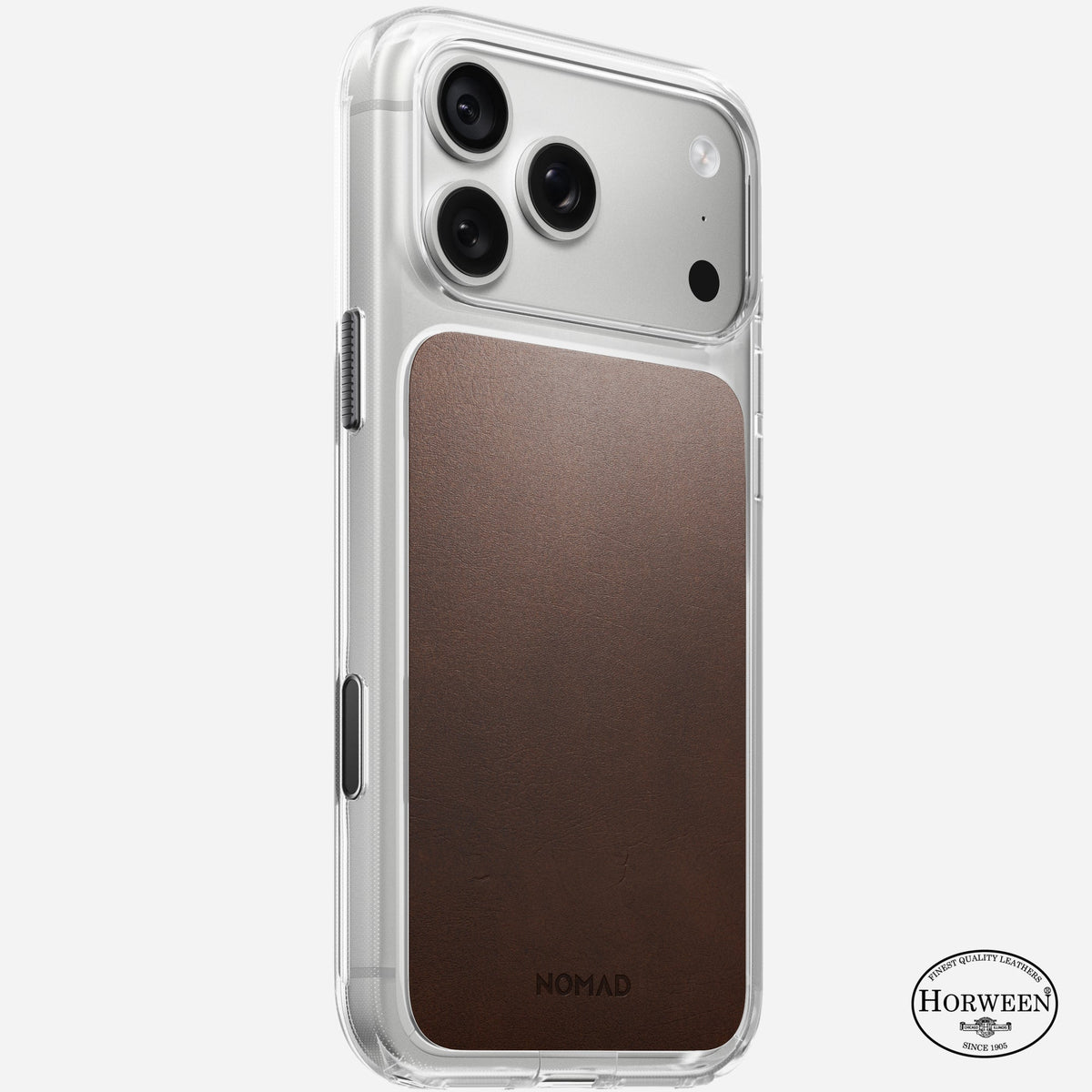 Clear Horween Leather Case for iPhone 18 Pro and Pro Max