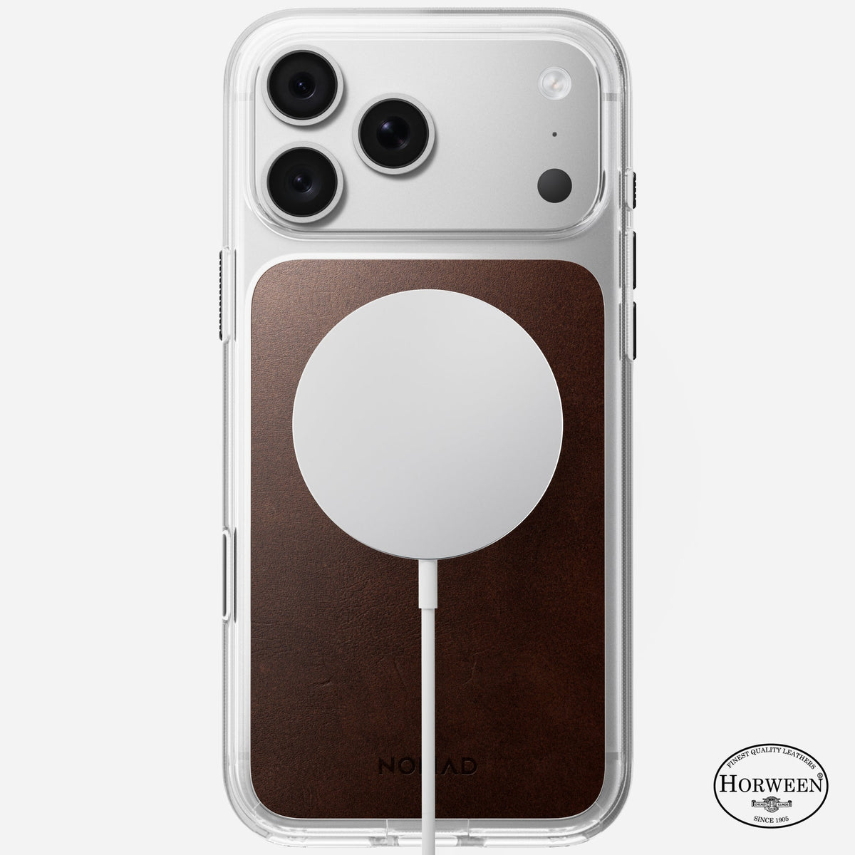 Clear Horween Leather Case for iPhone 18 Pro and Pro Max