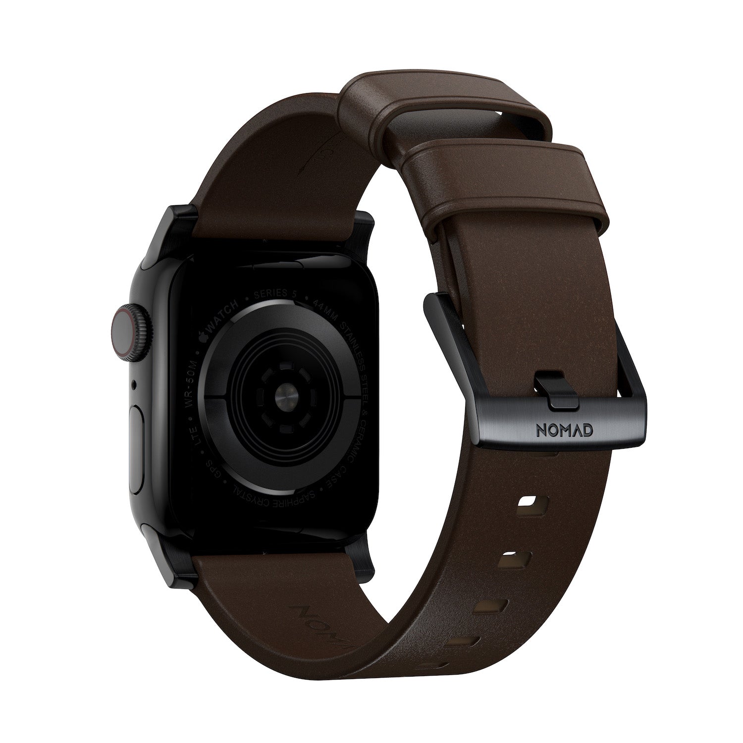 Horween Band for Apple Watch 38/40/41/42mm - Rustic Brown w/ Black Hardware