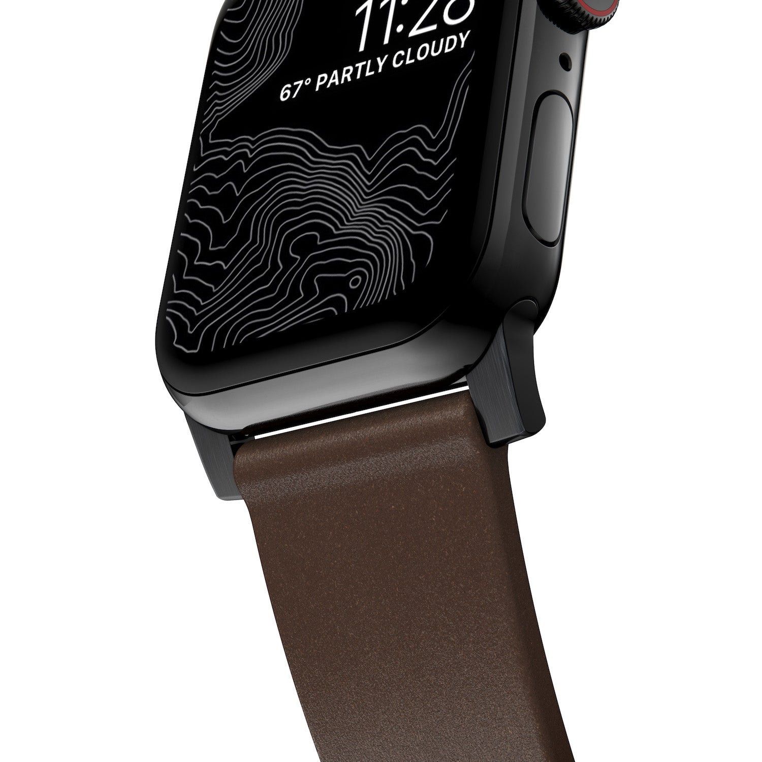 Horween Band for Apple Watch 38/40/41/42mm - Rustic Brown w/ Black Hardware