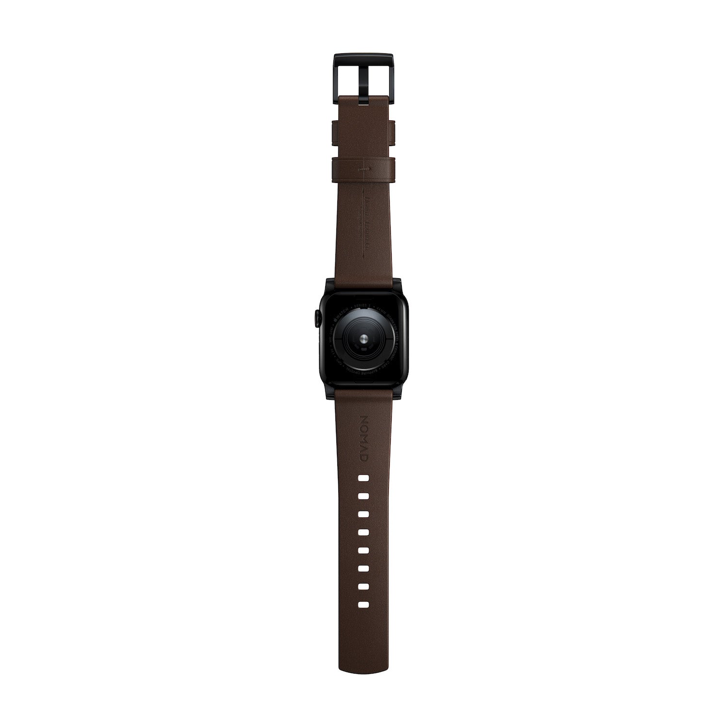 Horween Band for Apple Watch 38/40/41/42mm - Rustic Brown w/ Black Hardware