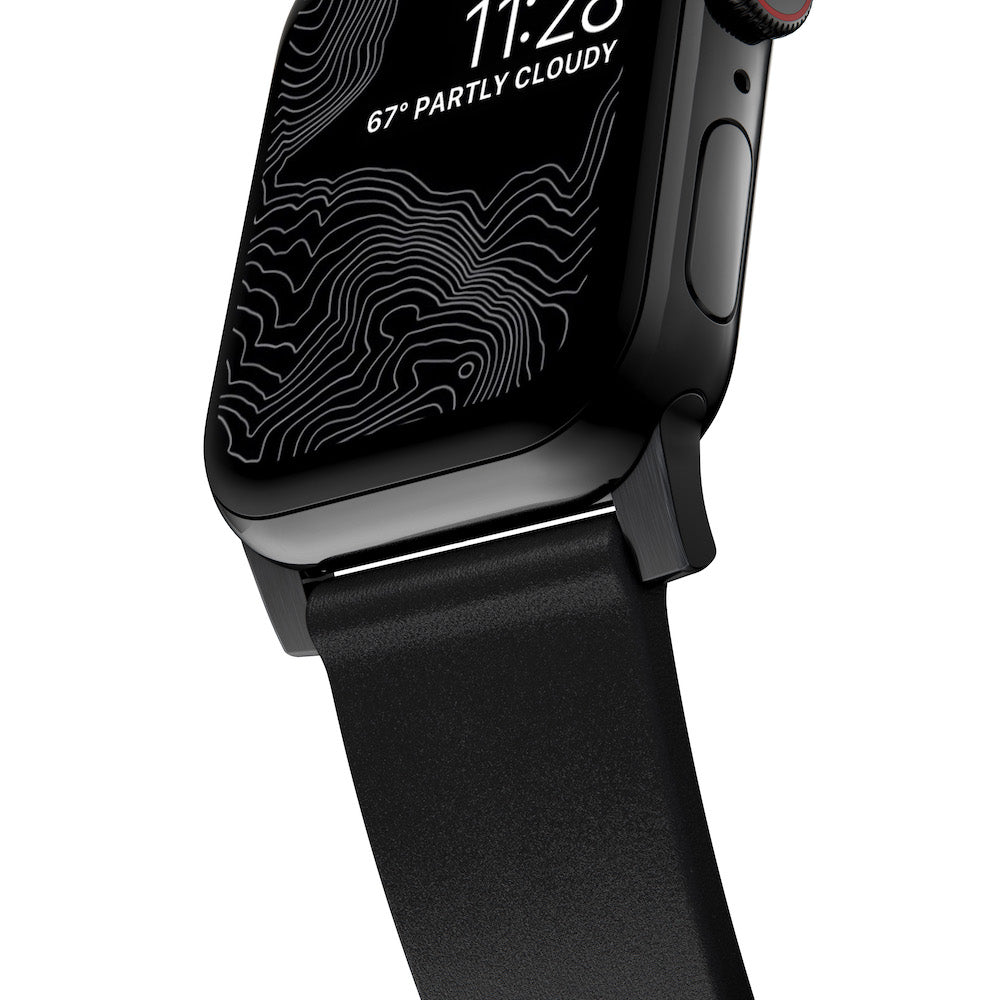 Modern Band for Apple Watch 44/45/46/49mm - Black with Black Hardware