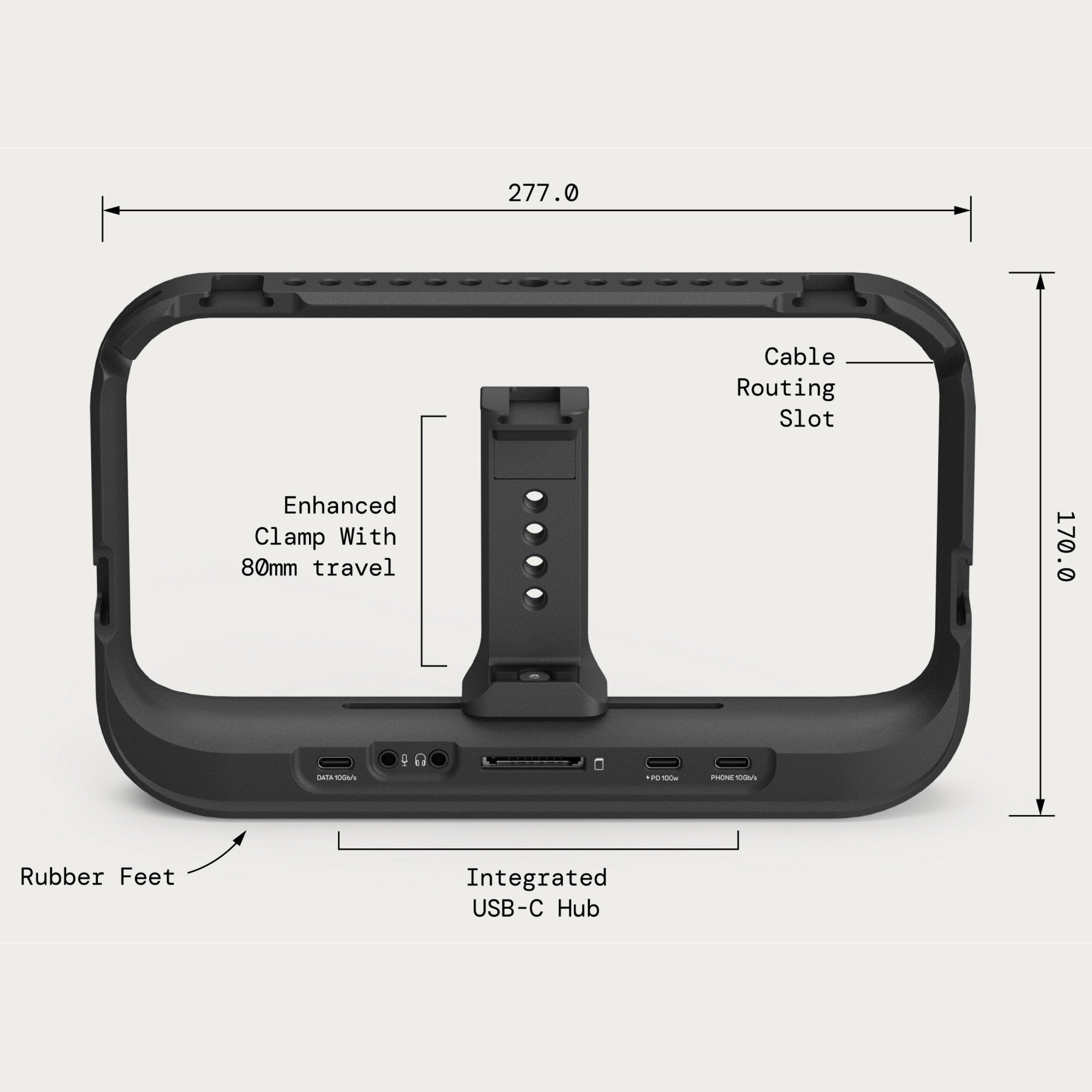 SuperCage - Mobile Cage with Integrated USB-C Hub