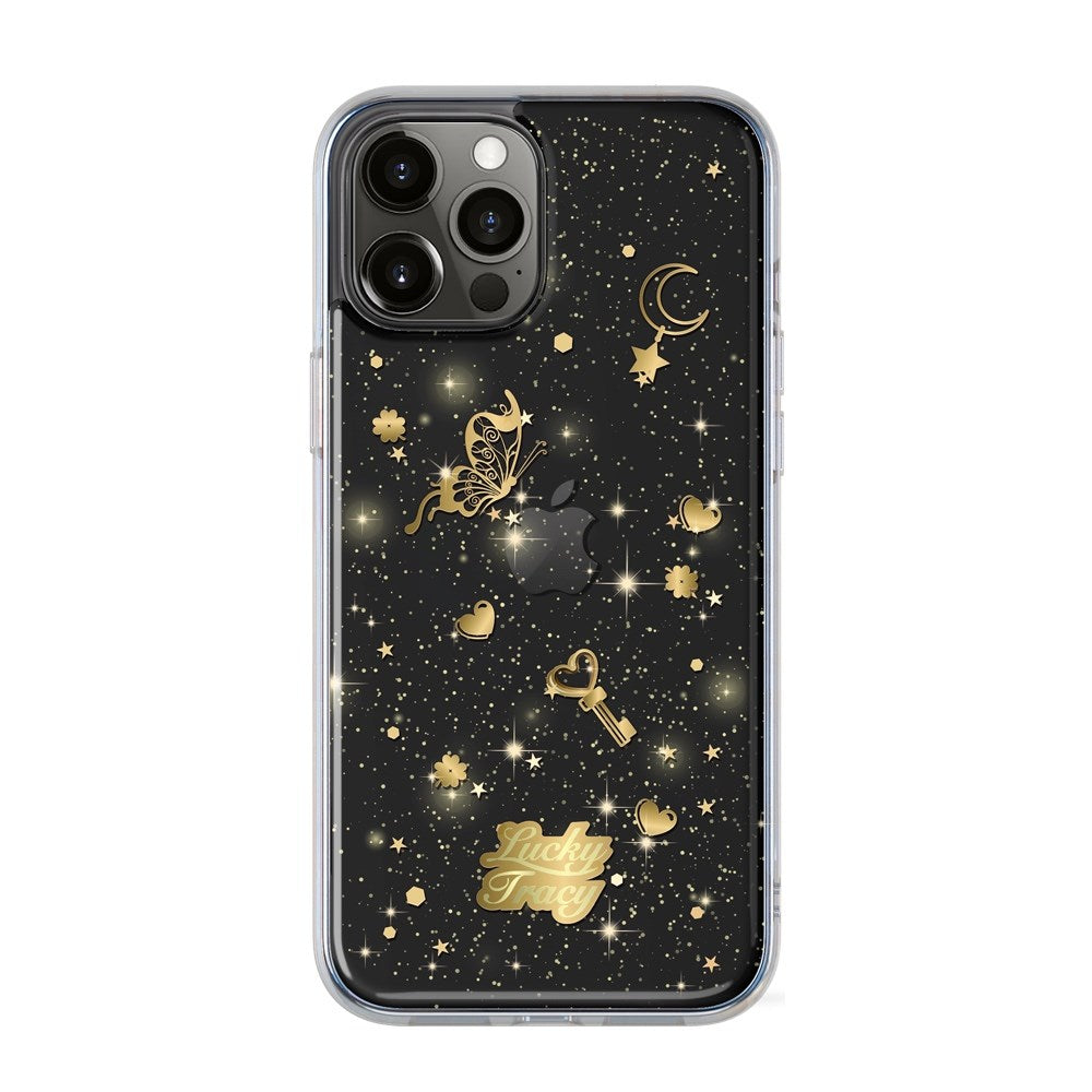 Lucky Tracy iPhone 12 / 12 Pro - Transparent Black