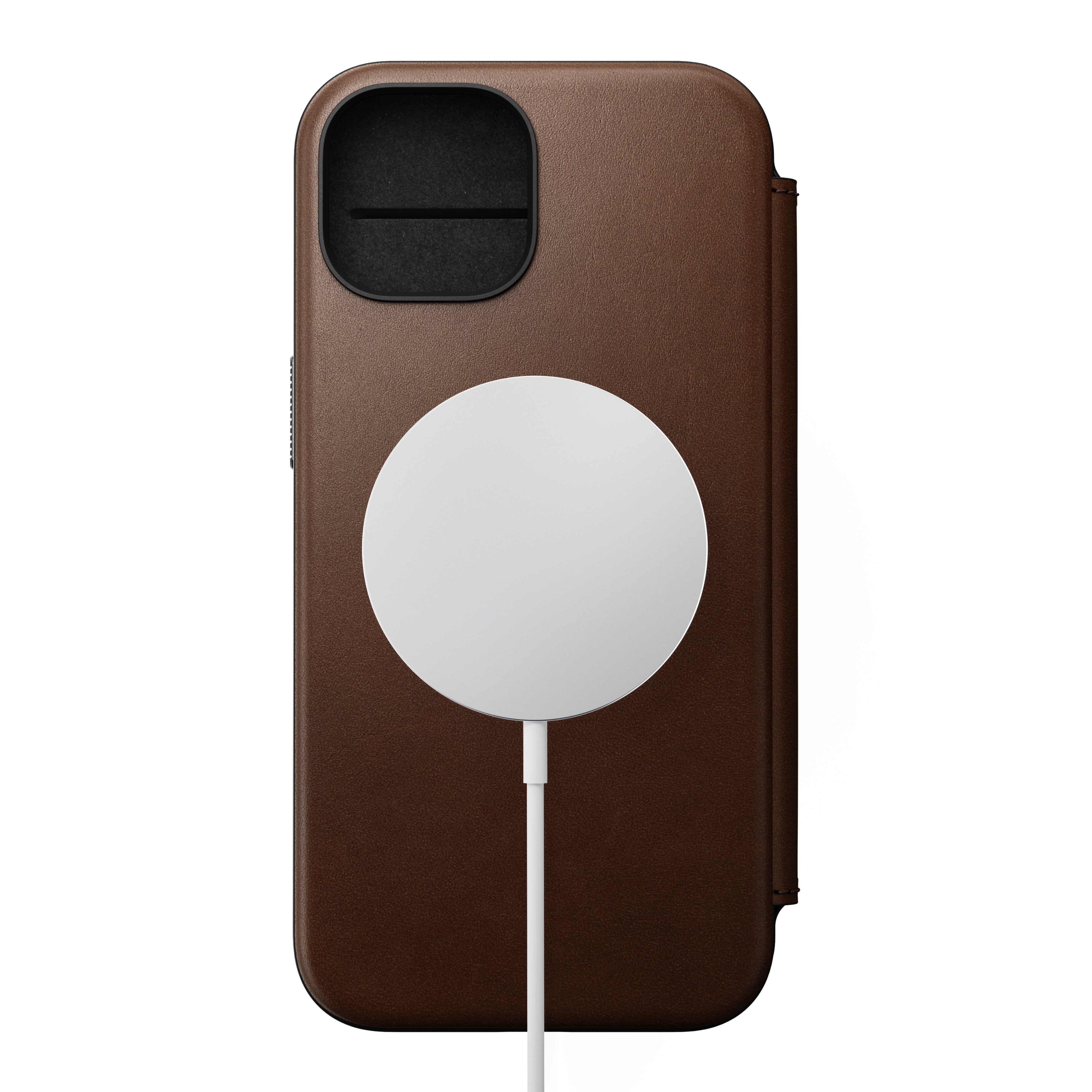 Modern Leather Folio for iPhone 15 Series