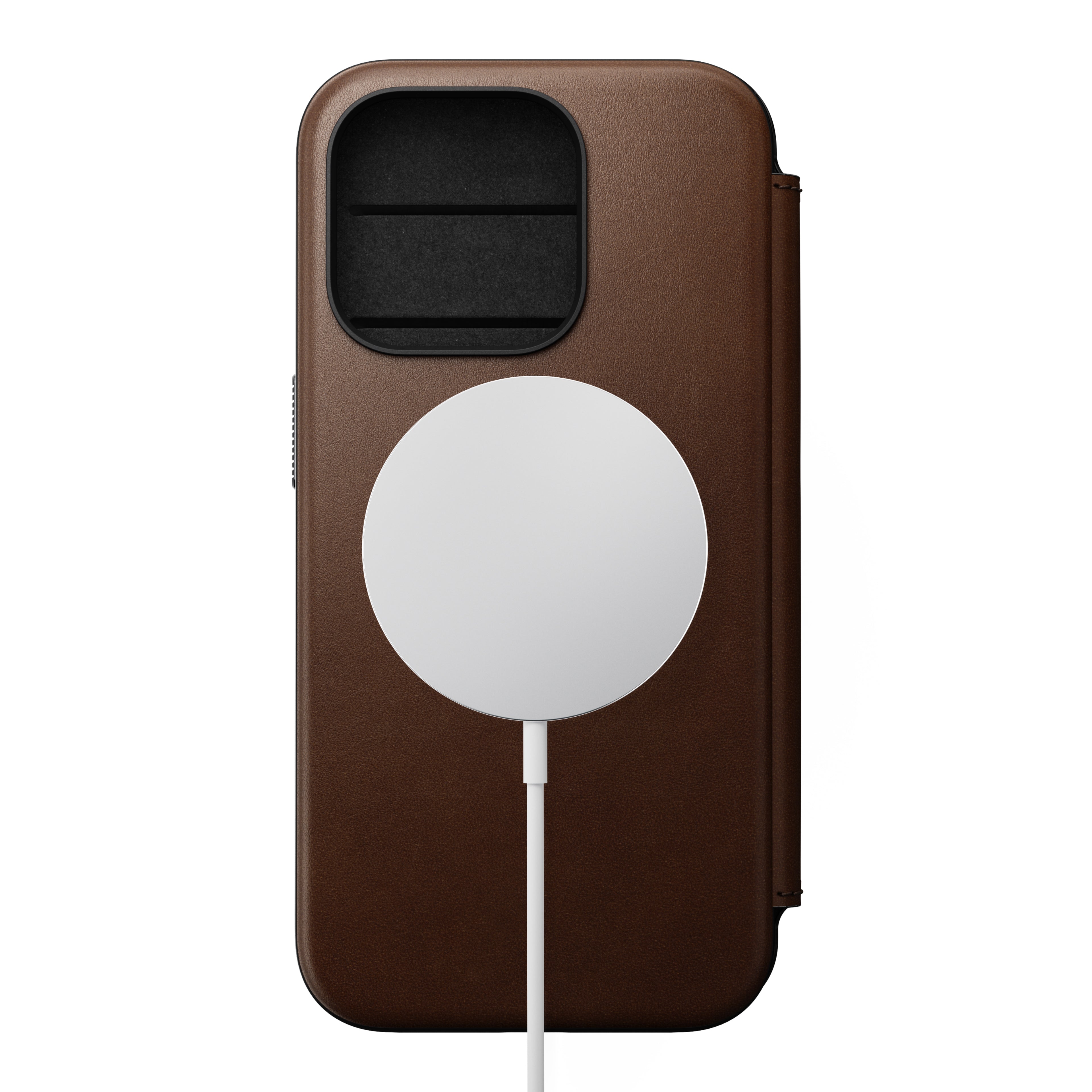Modern Leather Folio for iPhone 15 Series