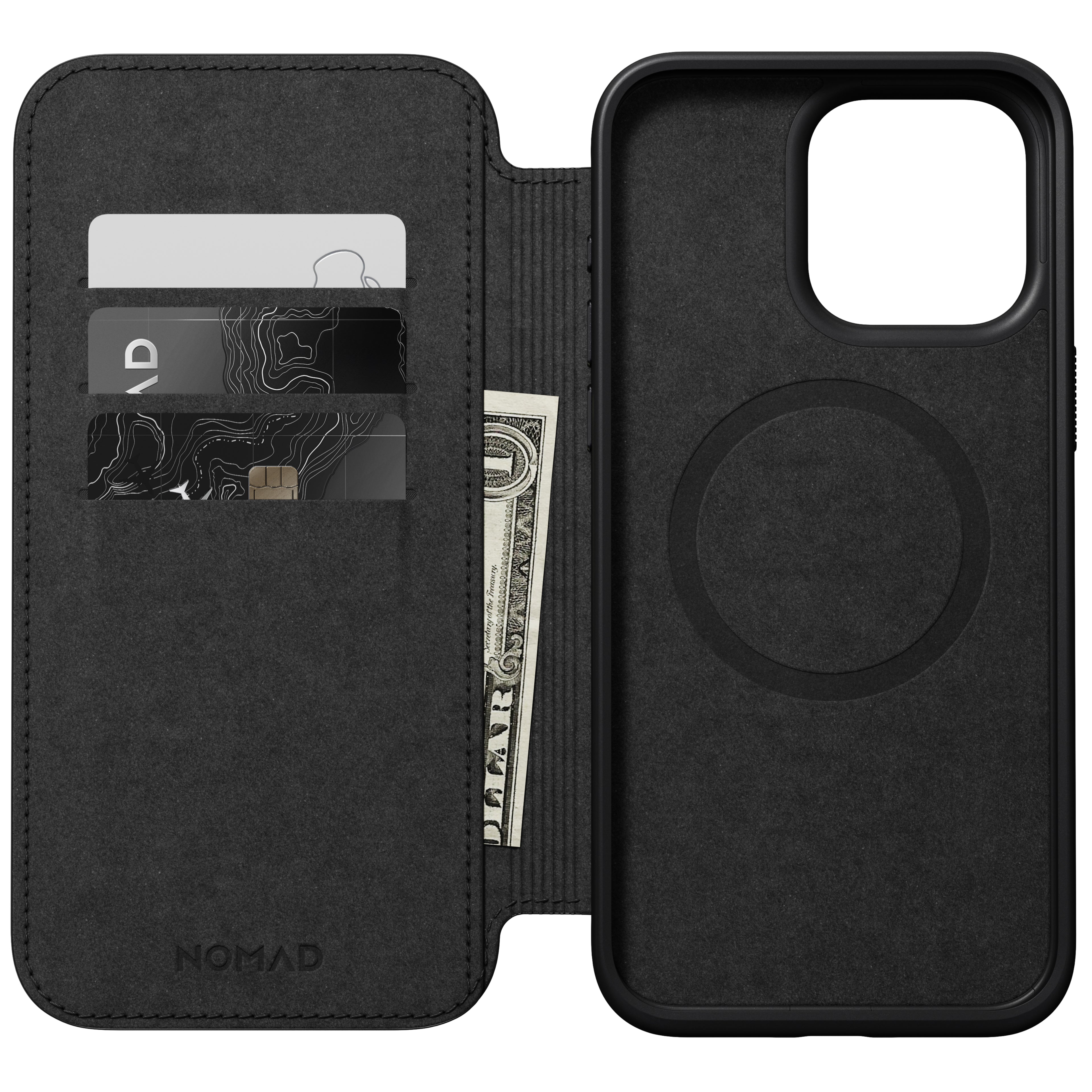 Modern Leather Folio for iPhone 15 Series