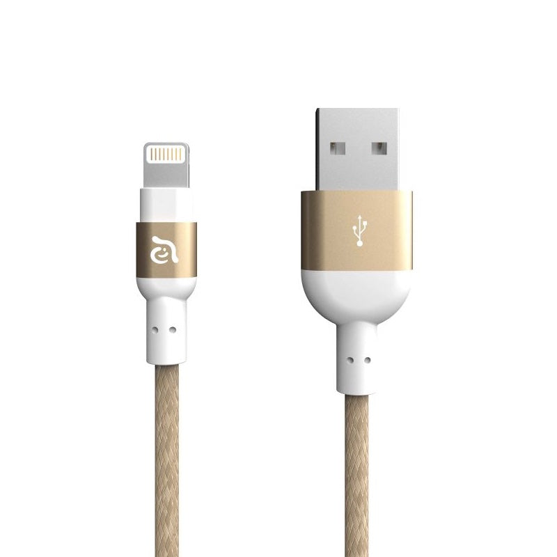 PeAk 120B Braided Lightning Cable 120 cm Gold
