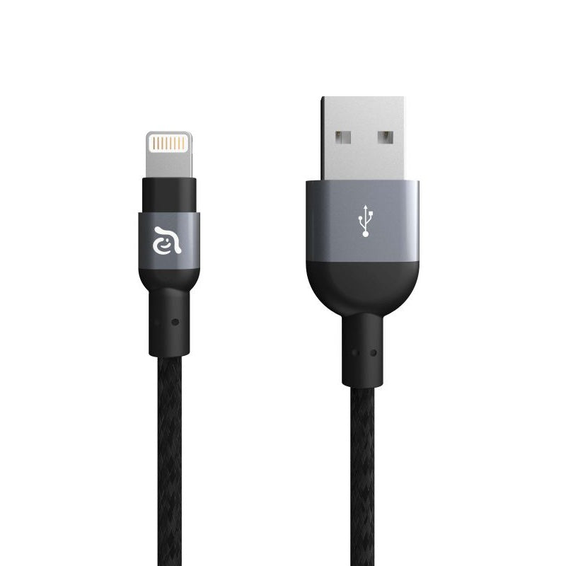 PeAk 120B Braided Lightning Cable - 120 cm - Grey