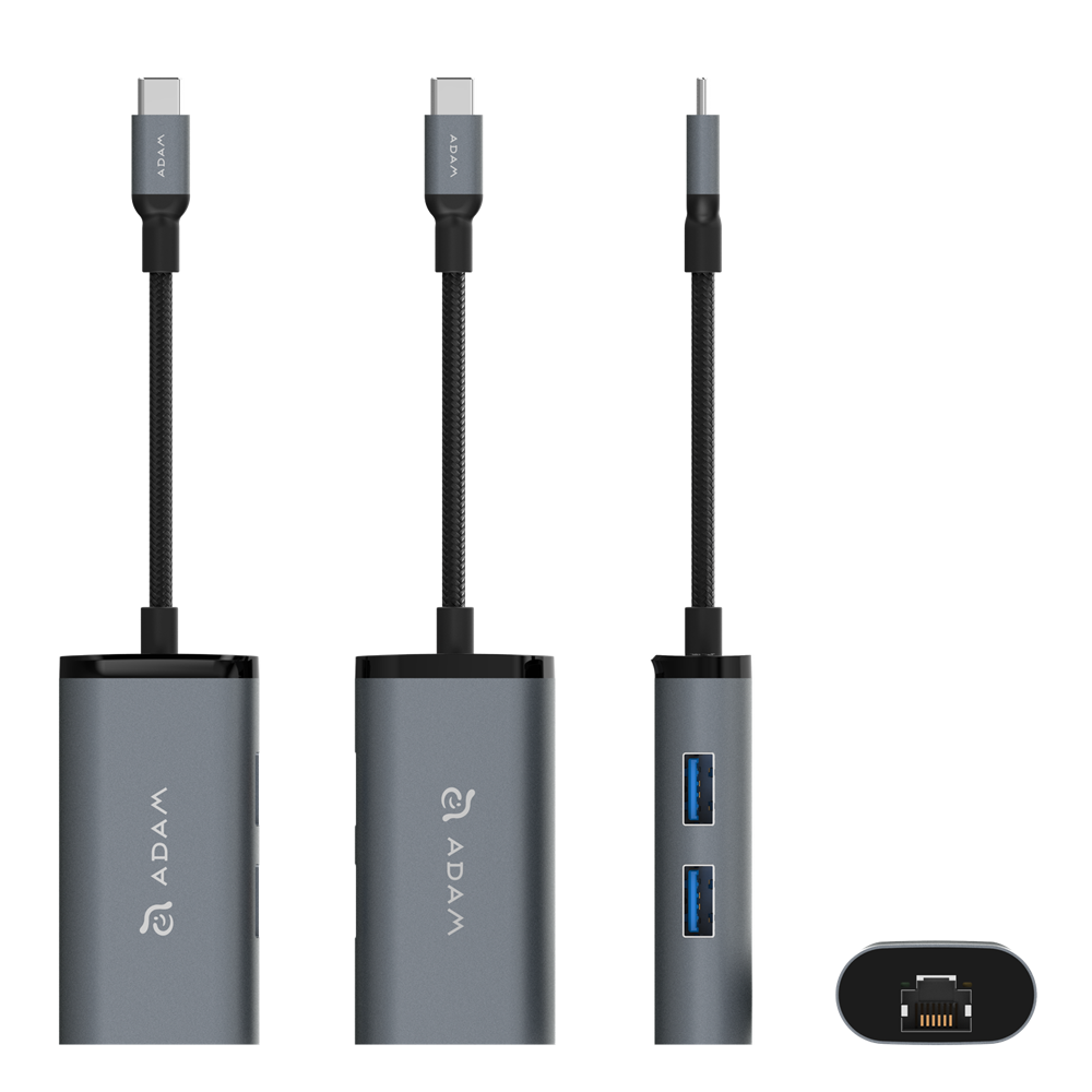 CASA Hub eC301 - USB-C to LAN - Grey