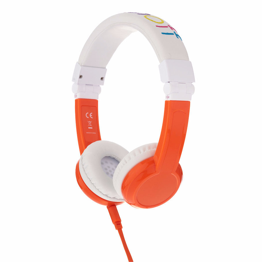 BuddyPhones Explore Foldable with Mic Orange
