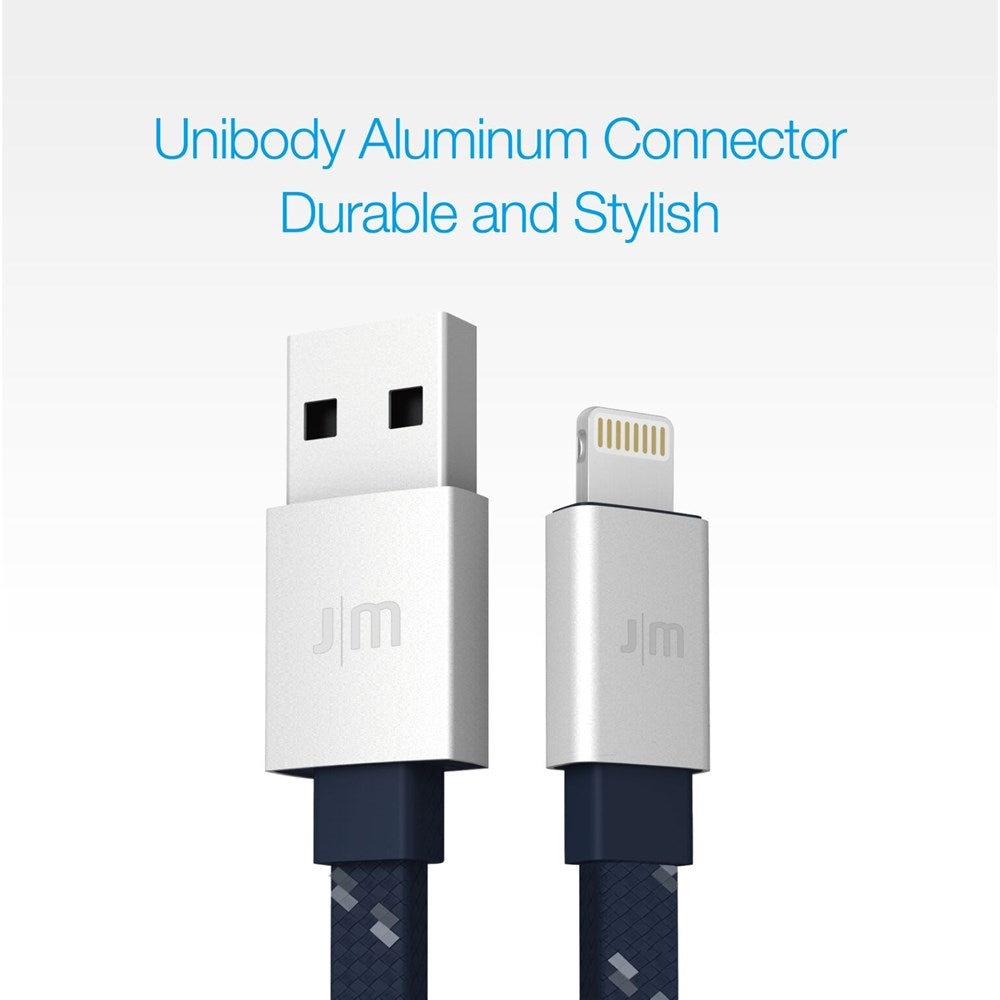 AluCable Flat - Silver/Blue - 1.2m