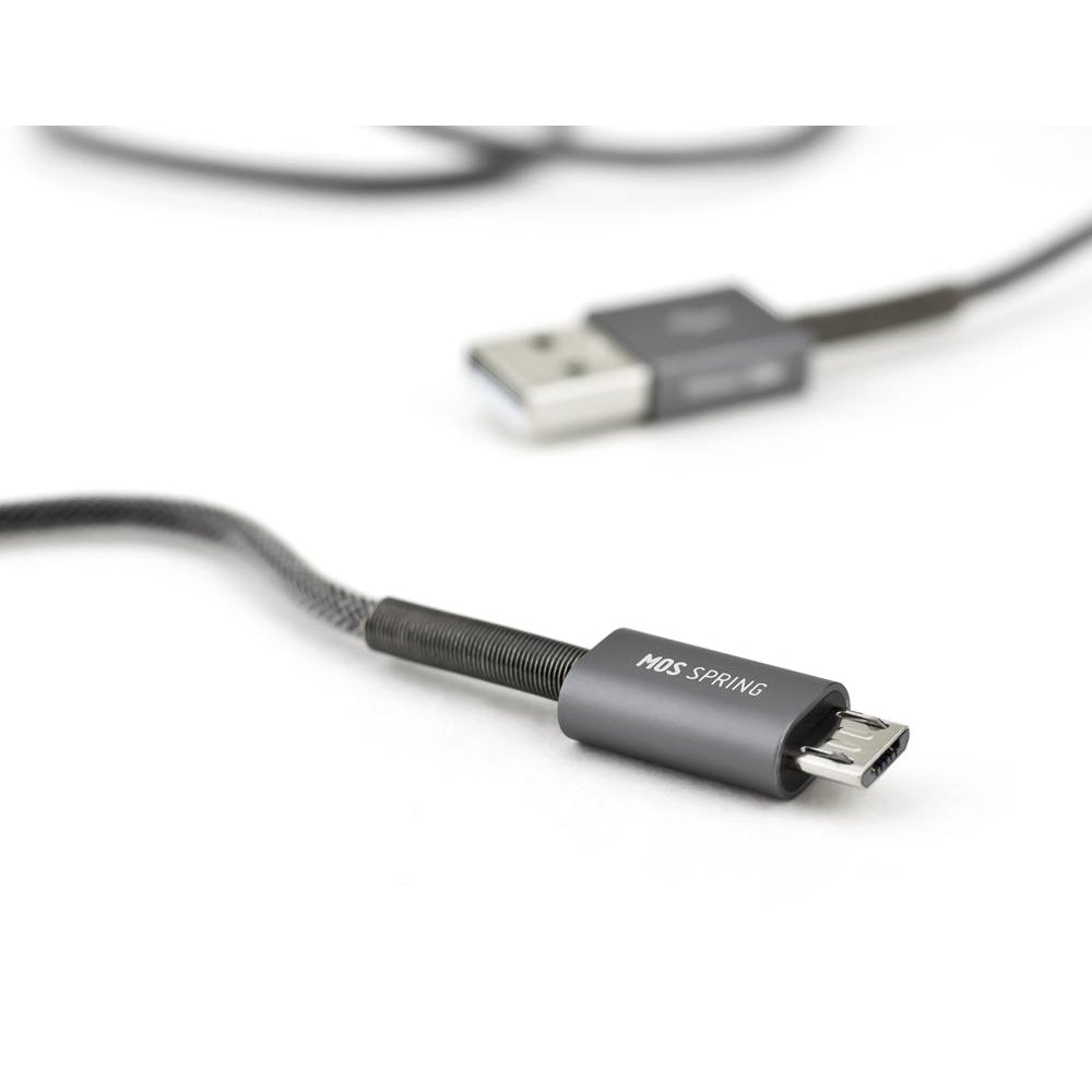 Micro USB Spring Cable, 6 ft/182cm