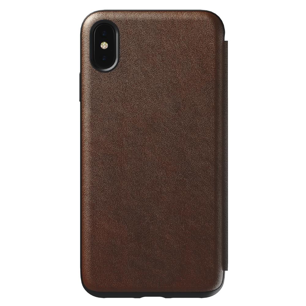 Tri Fold Folio iPhone XS Max Rustic Brown