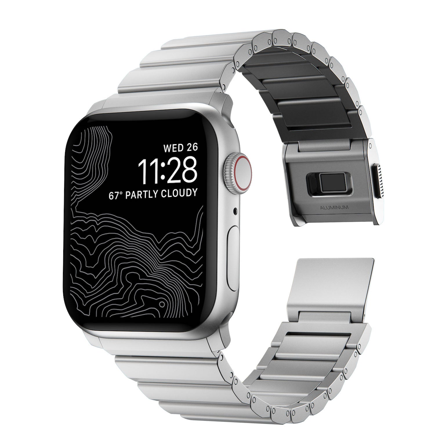 Aluminium Band for Apple Watch 45/49 mm - Silver