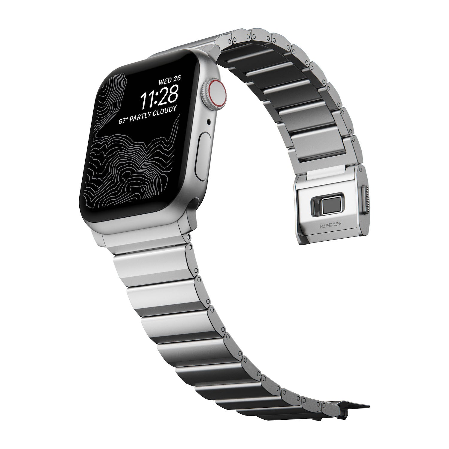 Aluminium Band for Apple Watch 45/49 mm - Silver