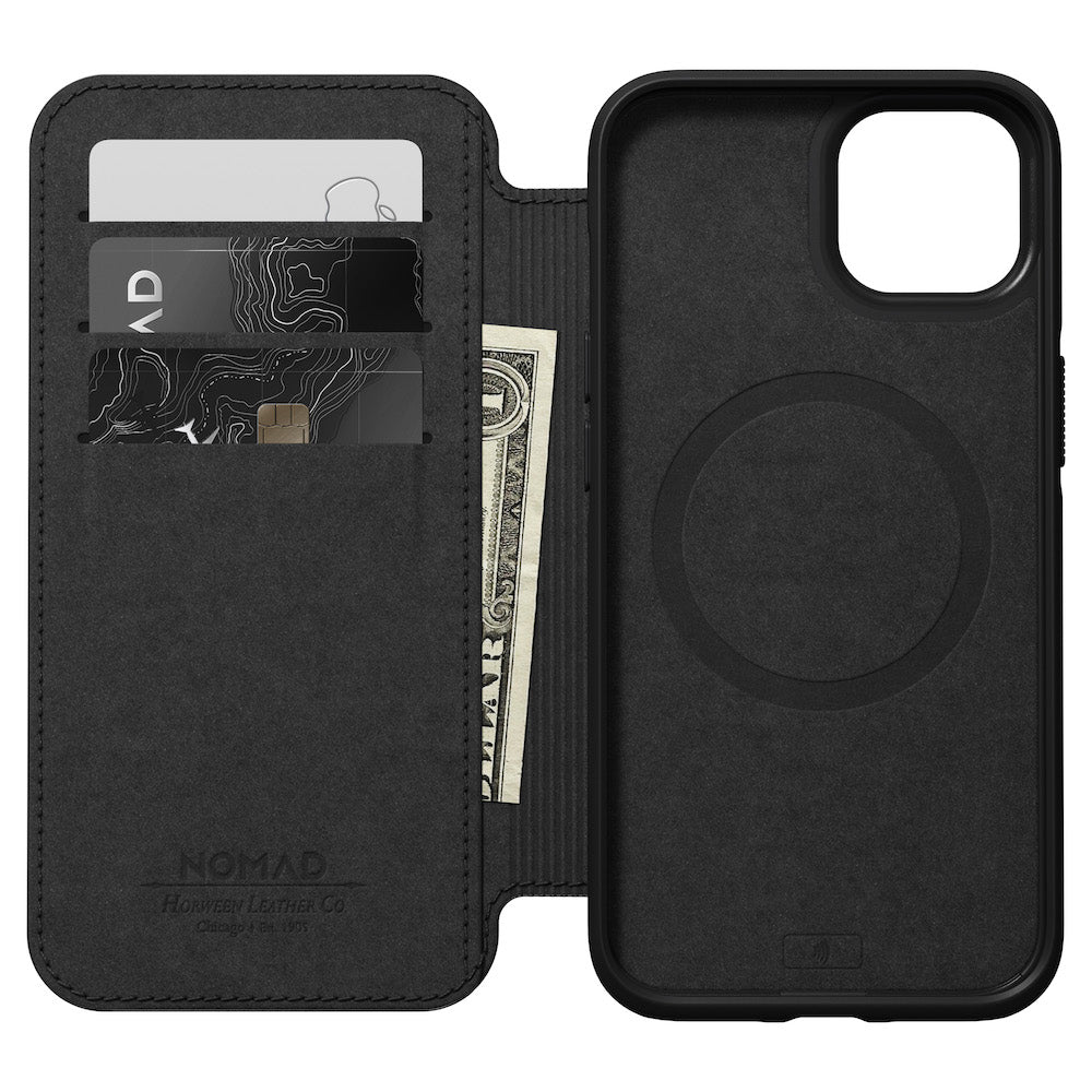 Modern Leather Folio - iPhone 13 - Black