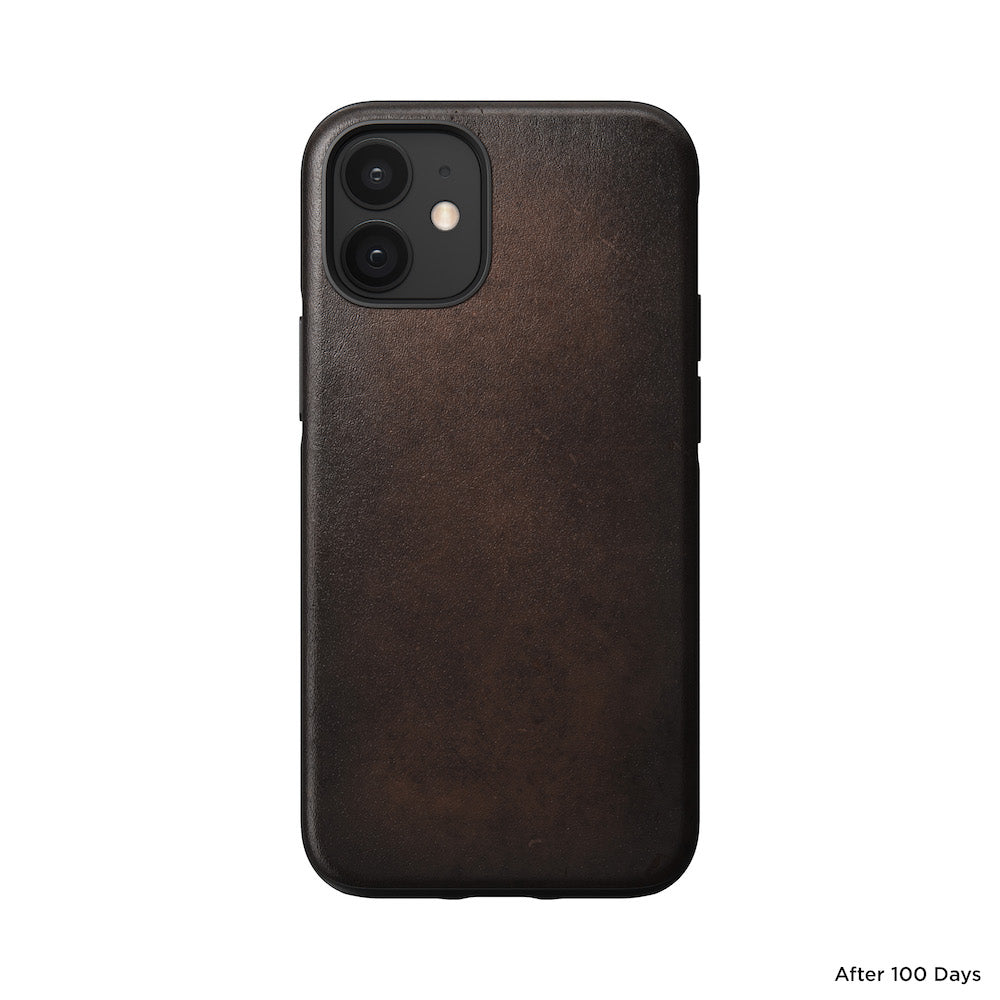 Leather Case - Rugged - iPhone 12 Mini - Brown
