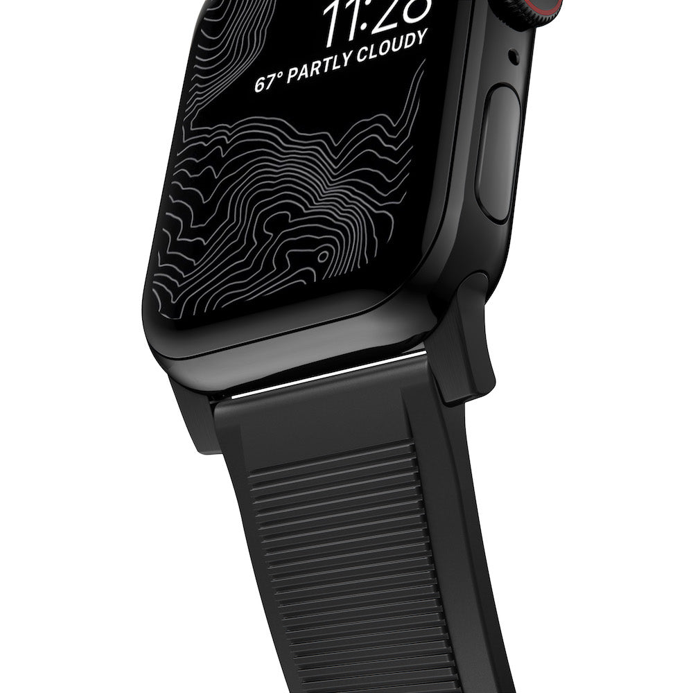Rugged Strap for Apple Watch 44/45/49mm - Black hardware