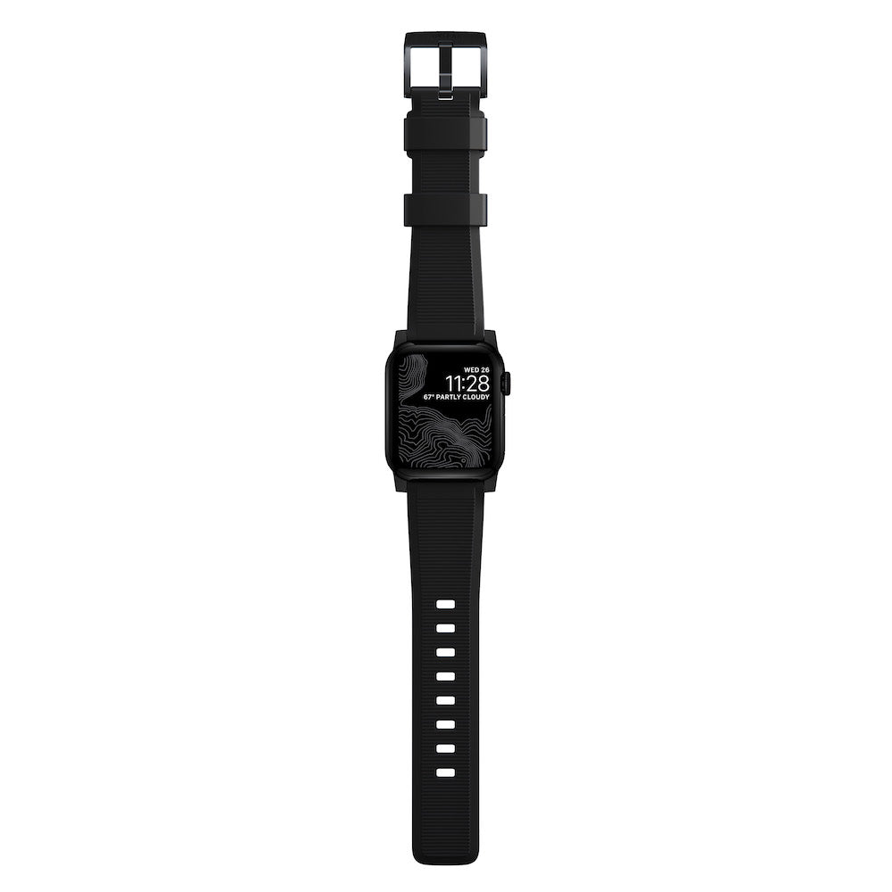 Rugged Strap for Apple Watch 44/45/49mm - Black hardware