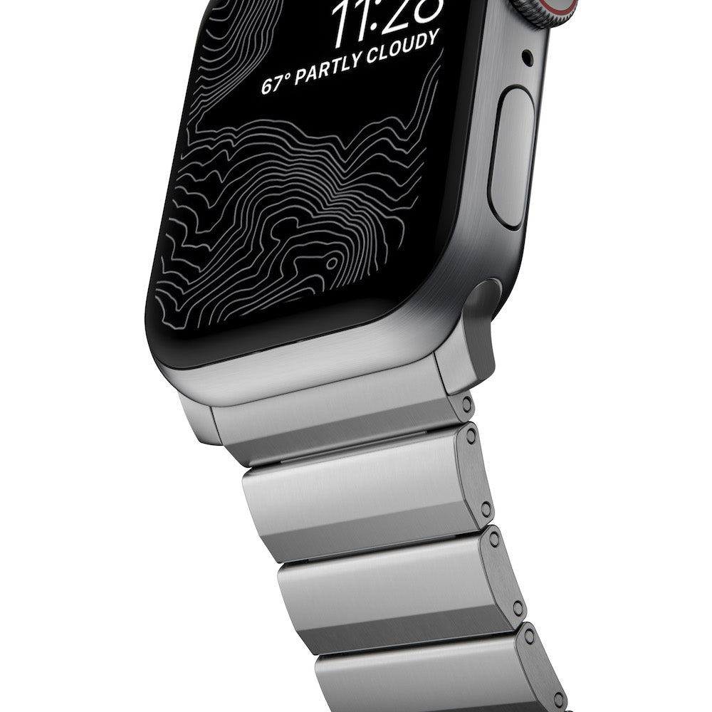 Titanium Band 44/45/49mm - Silver hardware