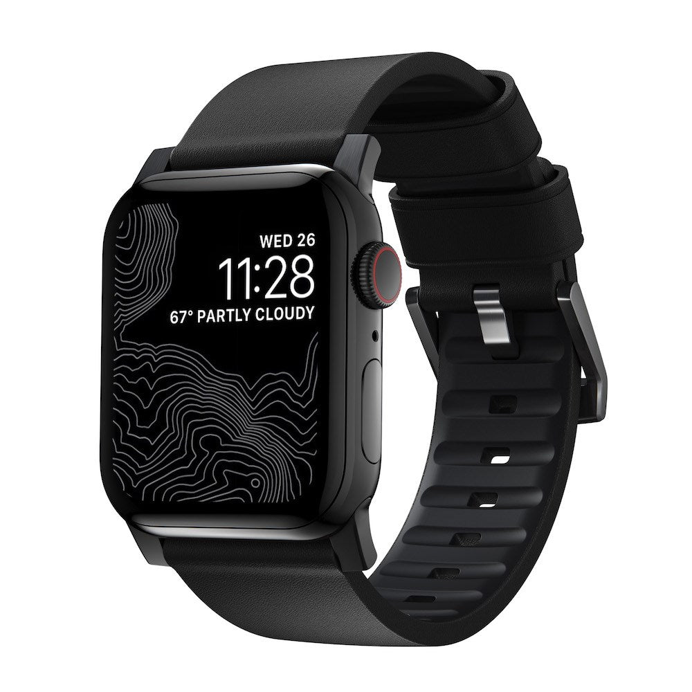 Active Strap Pro - Apple Watch 44/45/49mm - Black - Black Hardware