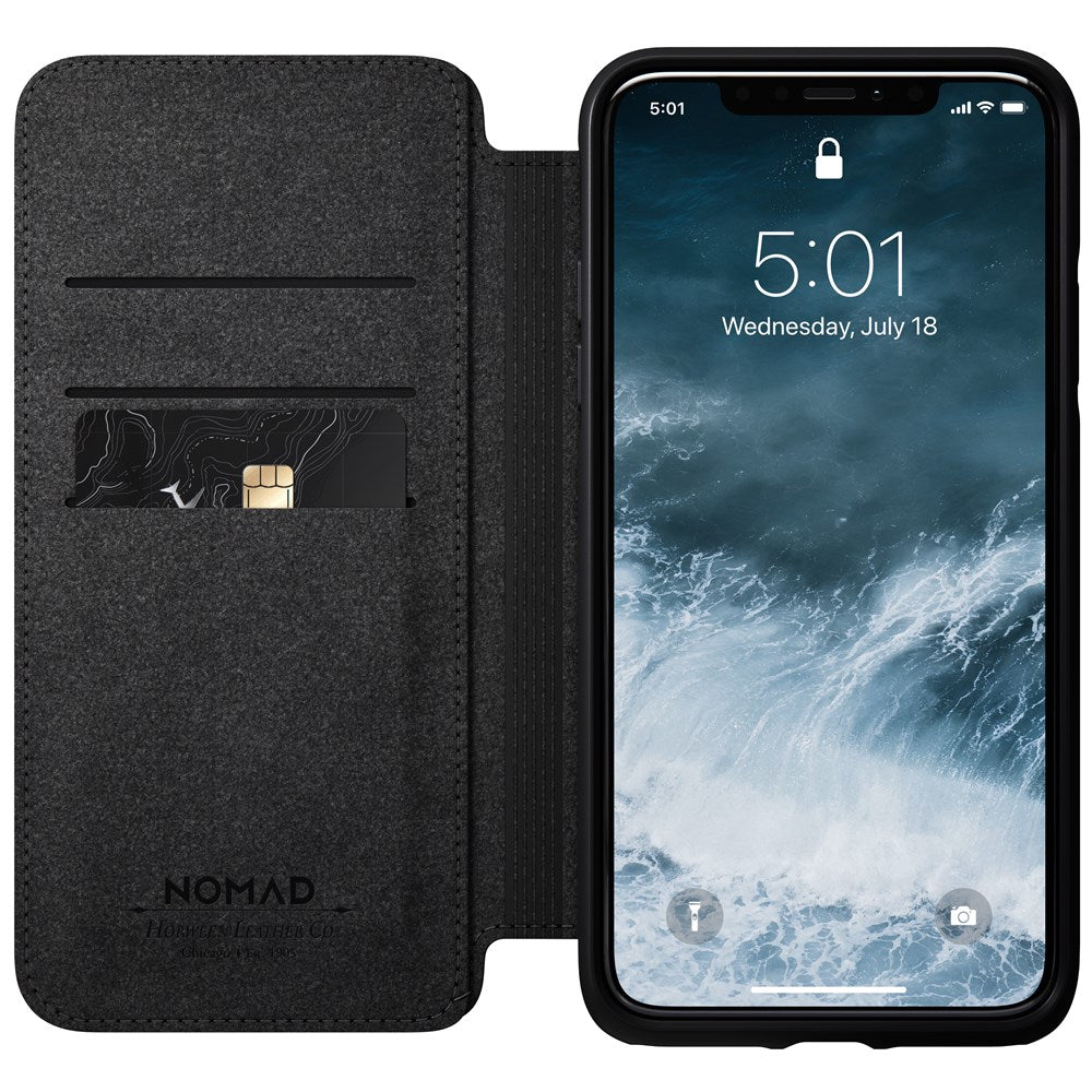 Leather Folio - Rugged - iPhone 11 Pro Max - Black