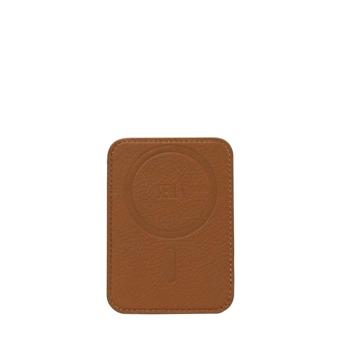 Magnetic Wallet Back for iPhone 12 ~ 16 Series - Tan