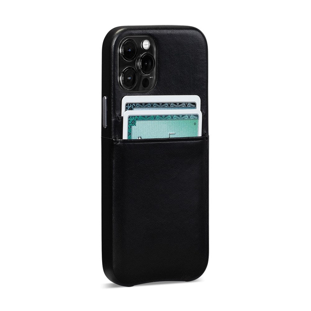 Snap On Wallet Case for iPhone 13 Pro Max - Black