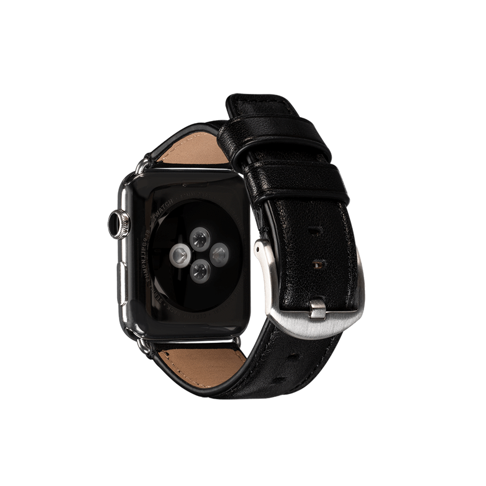 Deen Leather Apple Watch Band 42/44/45mm - Black