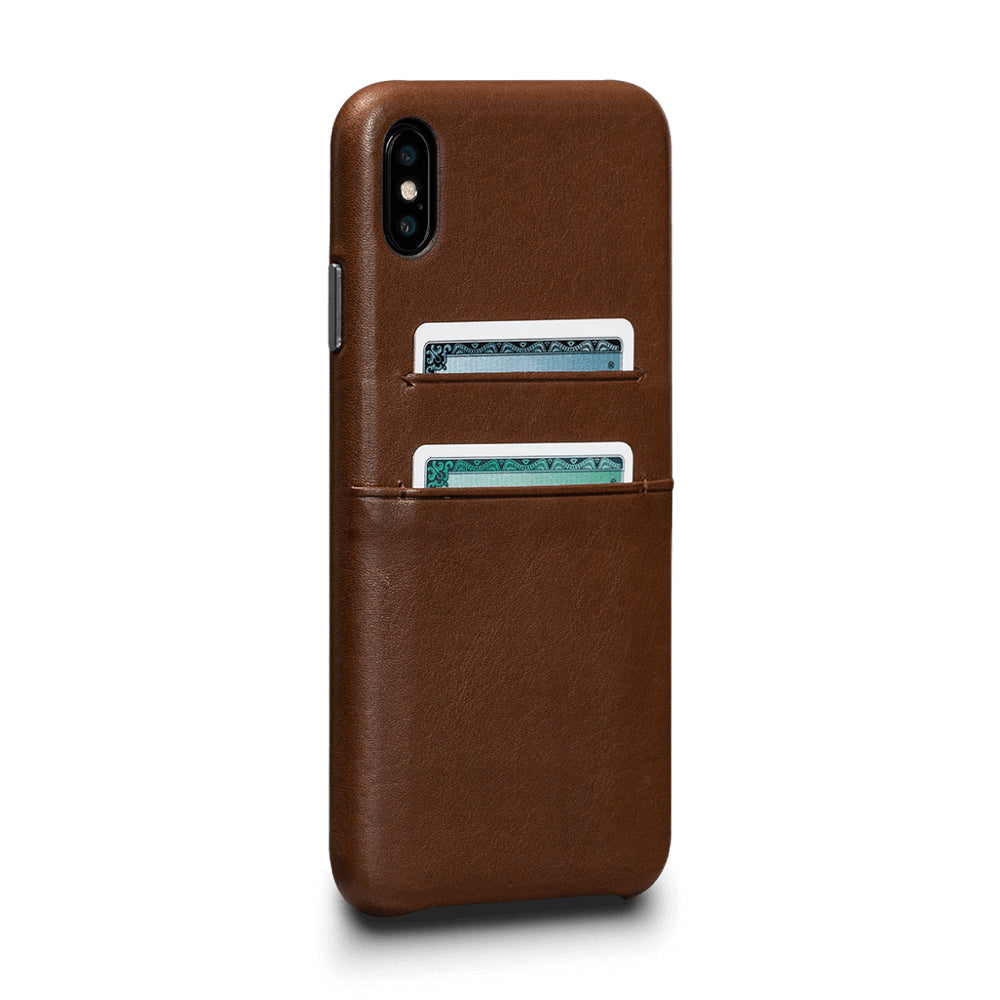 Deen Snap On Wallet for iPhone XS Max - Saddle Brown