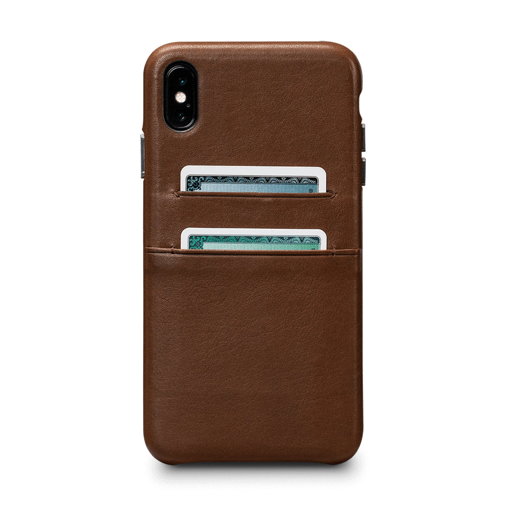 Deen Snap On Wallet for iPhone XS Max - Saddle Brown
