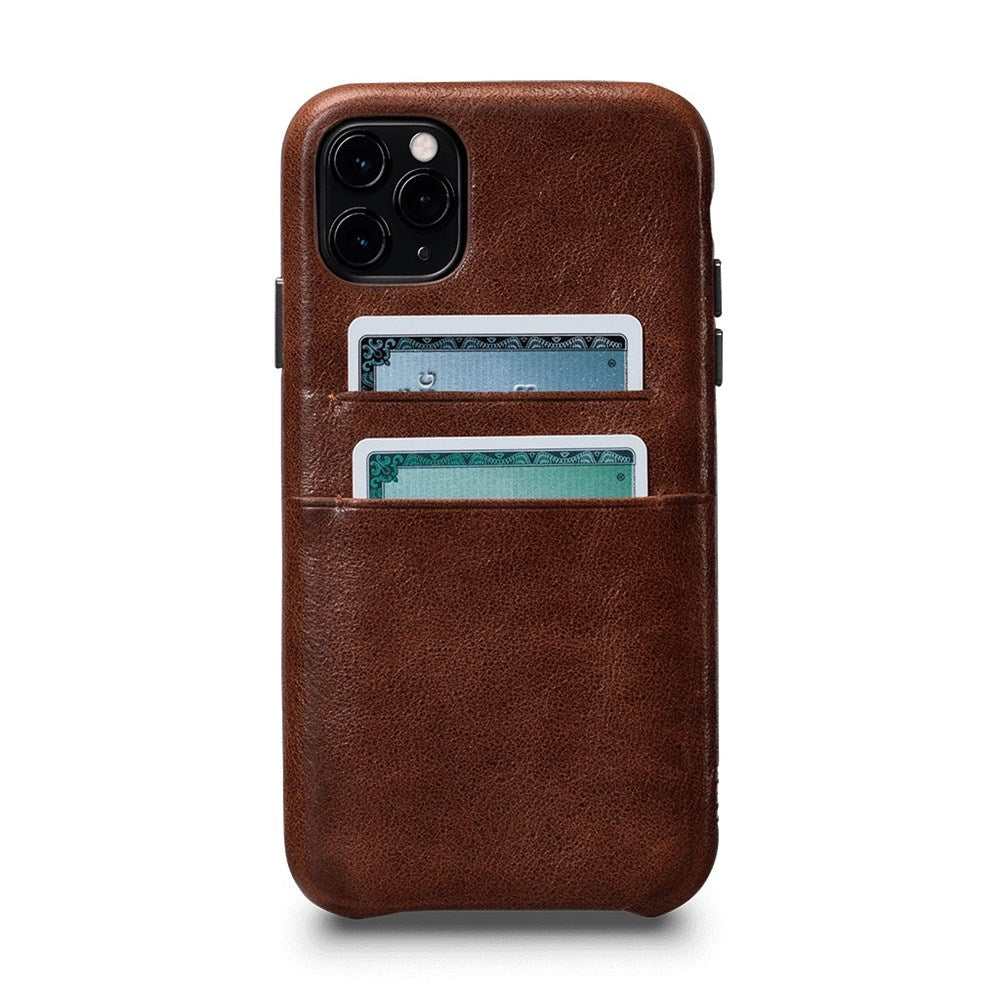 Snap On Wallet Case for iPhone 11 Pro - Cognac