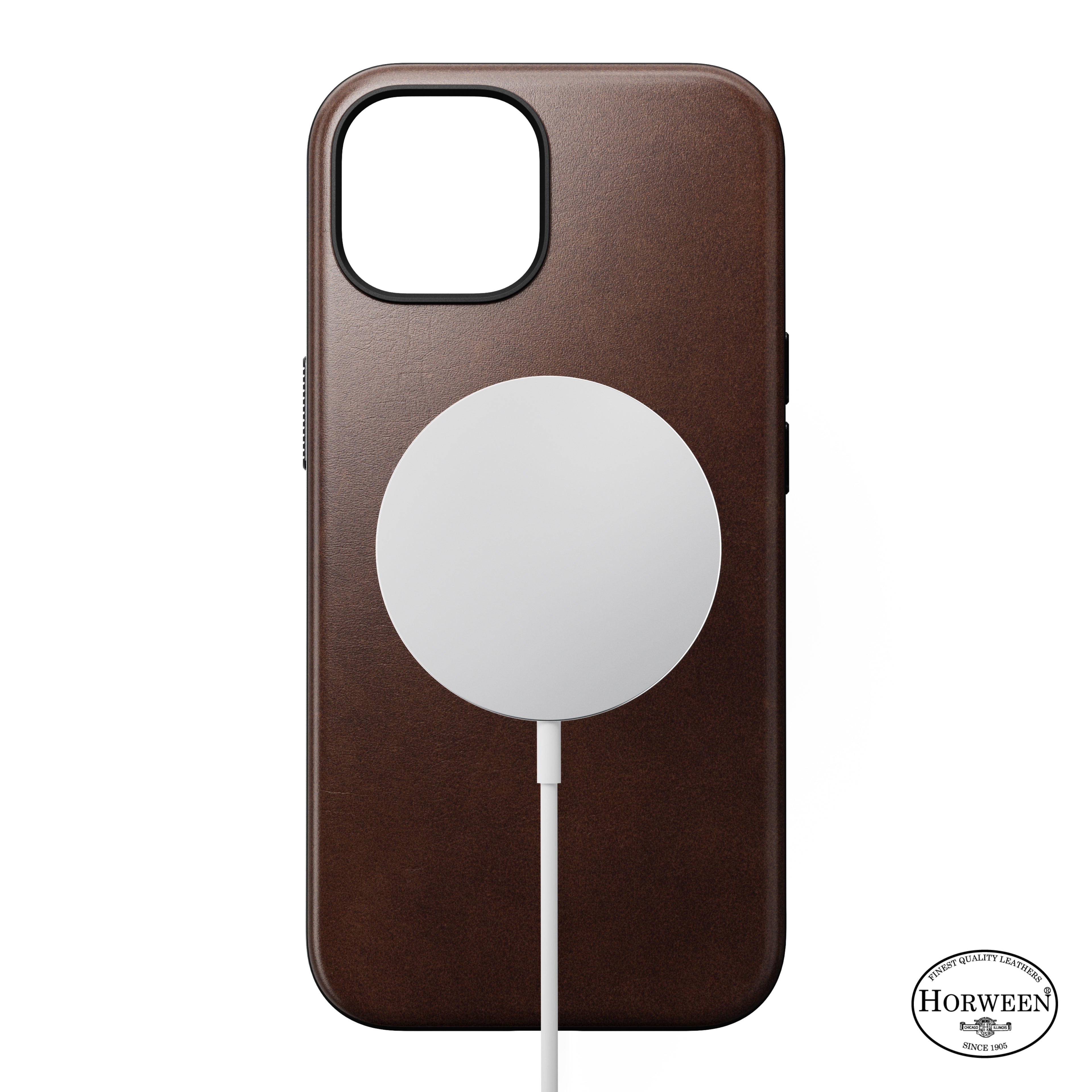 Modern Horween Leather Case for iPhone 15 Series