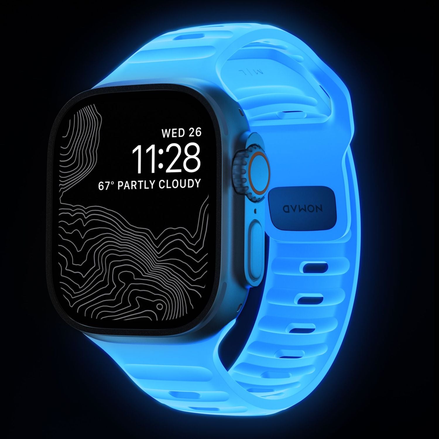 Sport Band for Apple Watch - Icy Blue Glow (Limited Edition)