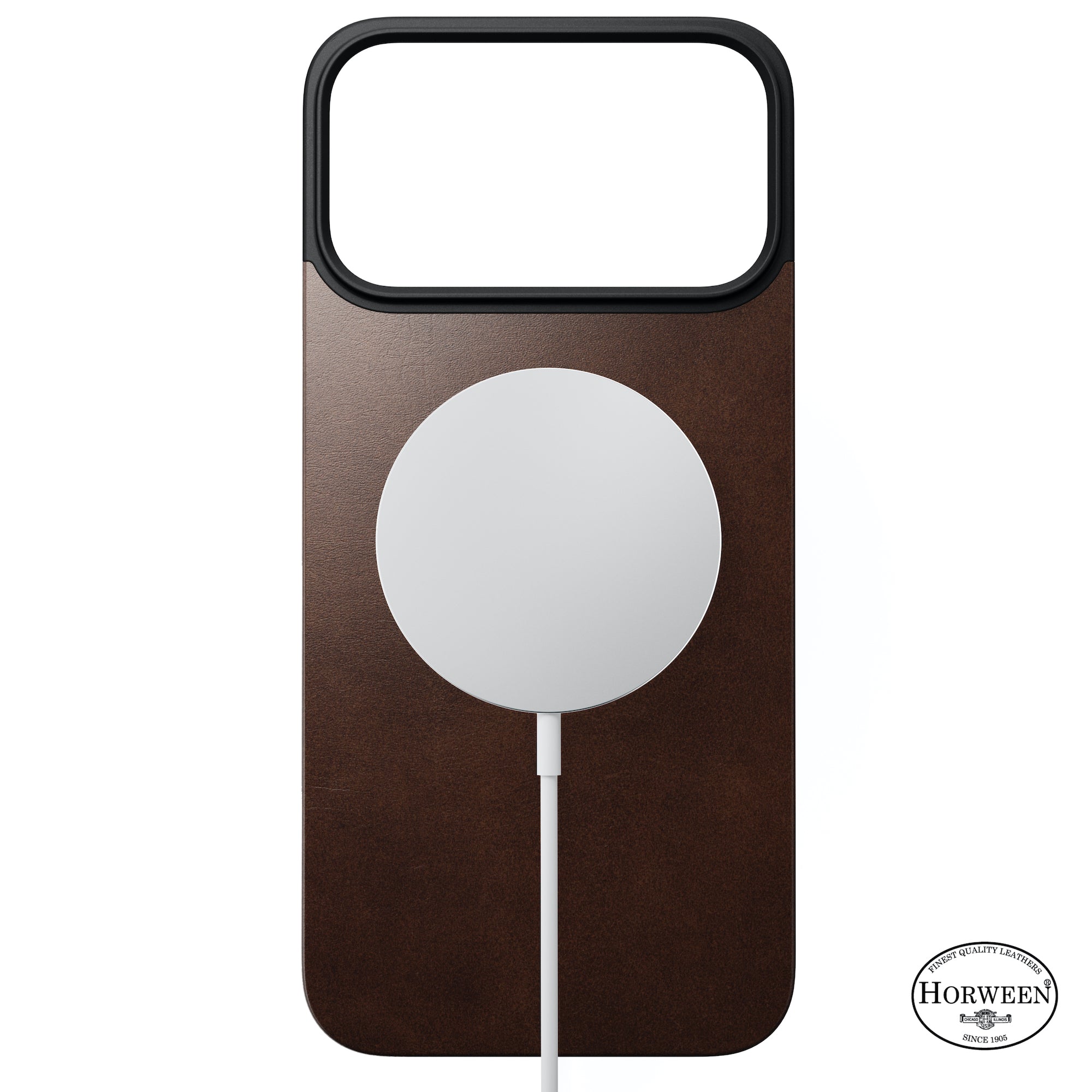 Magnetic Horween Leather Back for iPhone 17 Air, Pro and Pro Max