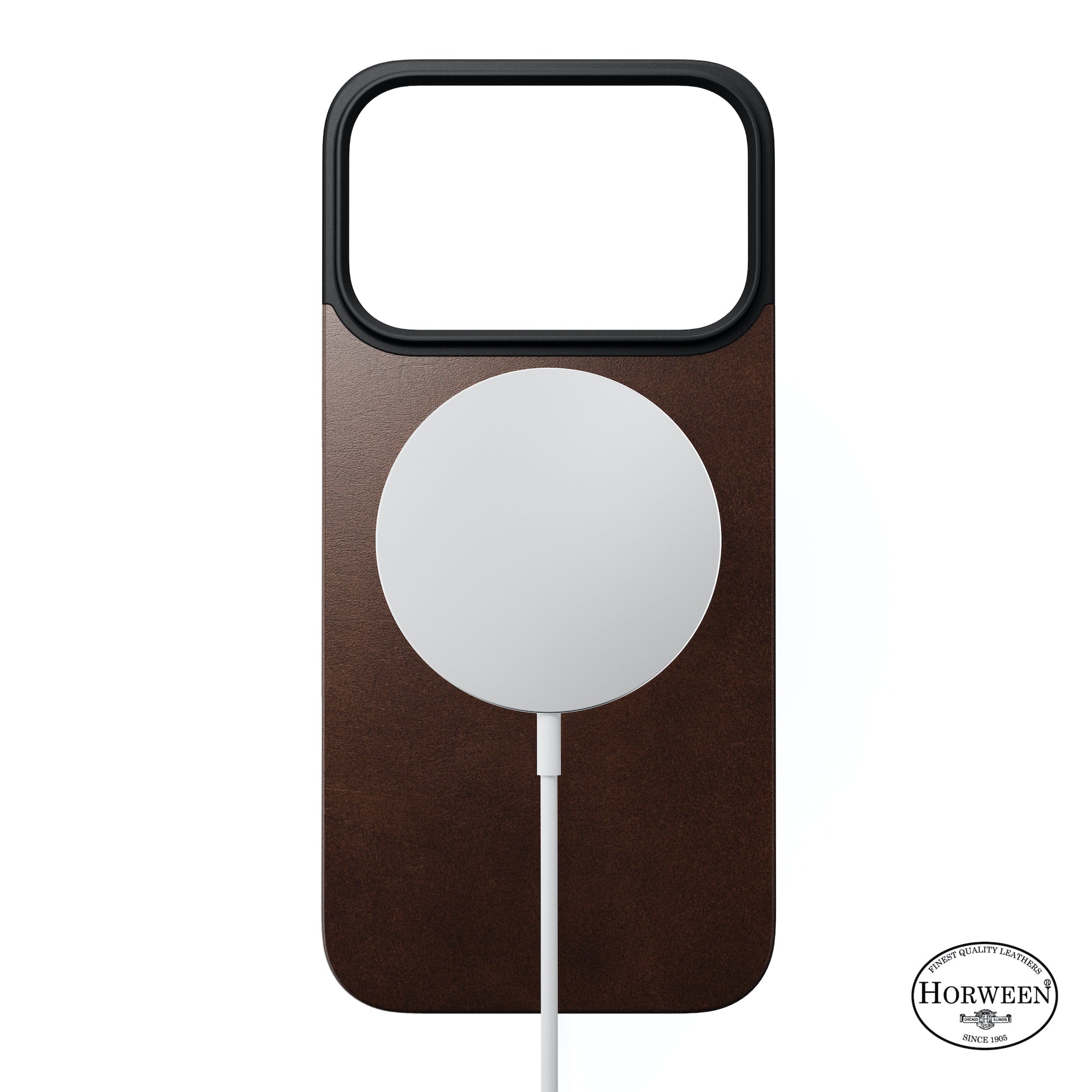 Magnetic Horween Leather Back for iPhone 17 Air, Pro and Pro Max