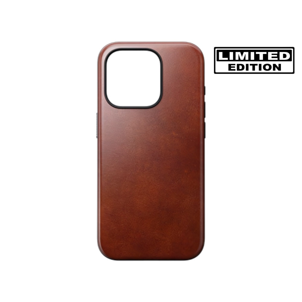 Modern Horween Leather Case for iPhone 16 Pro and Pro Max