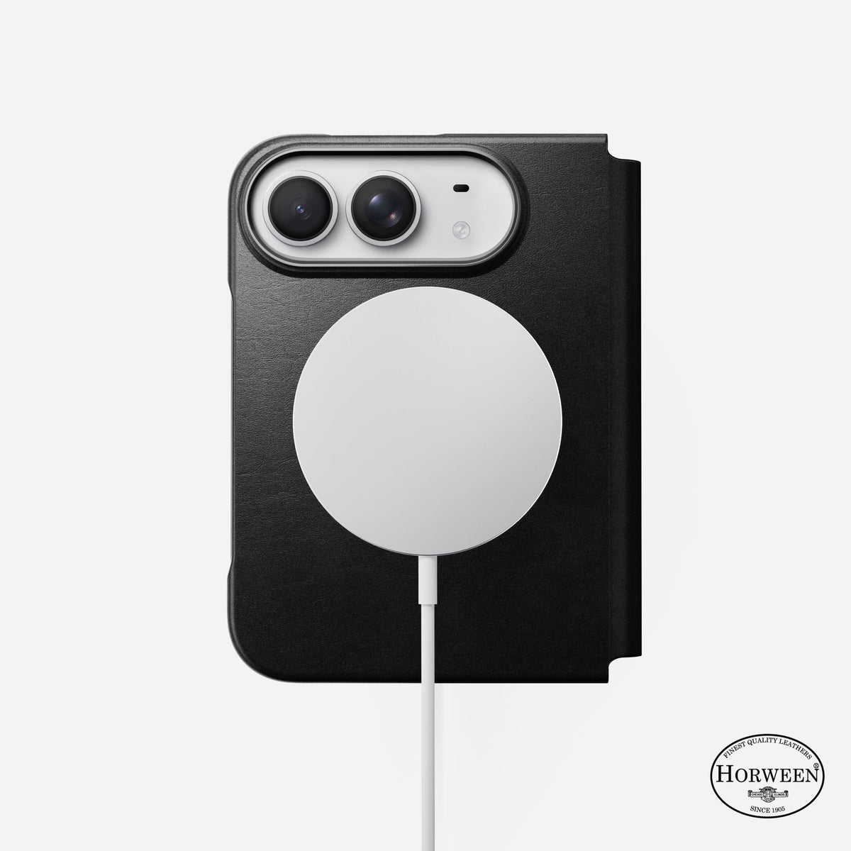 Traditional Horween Leather Folio for iPhone Duo